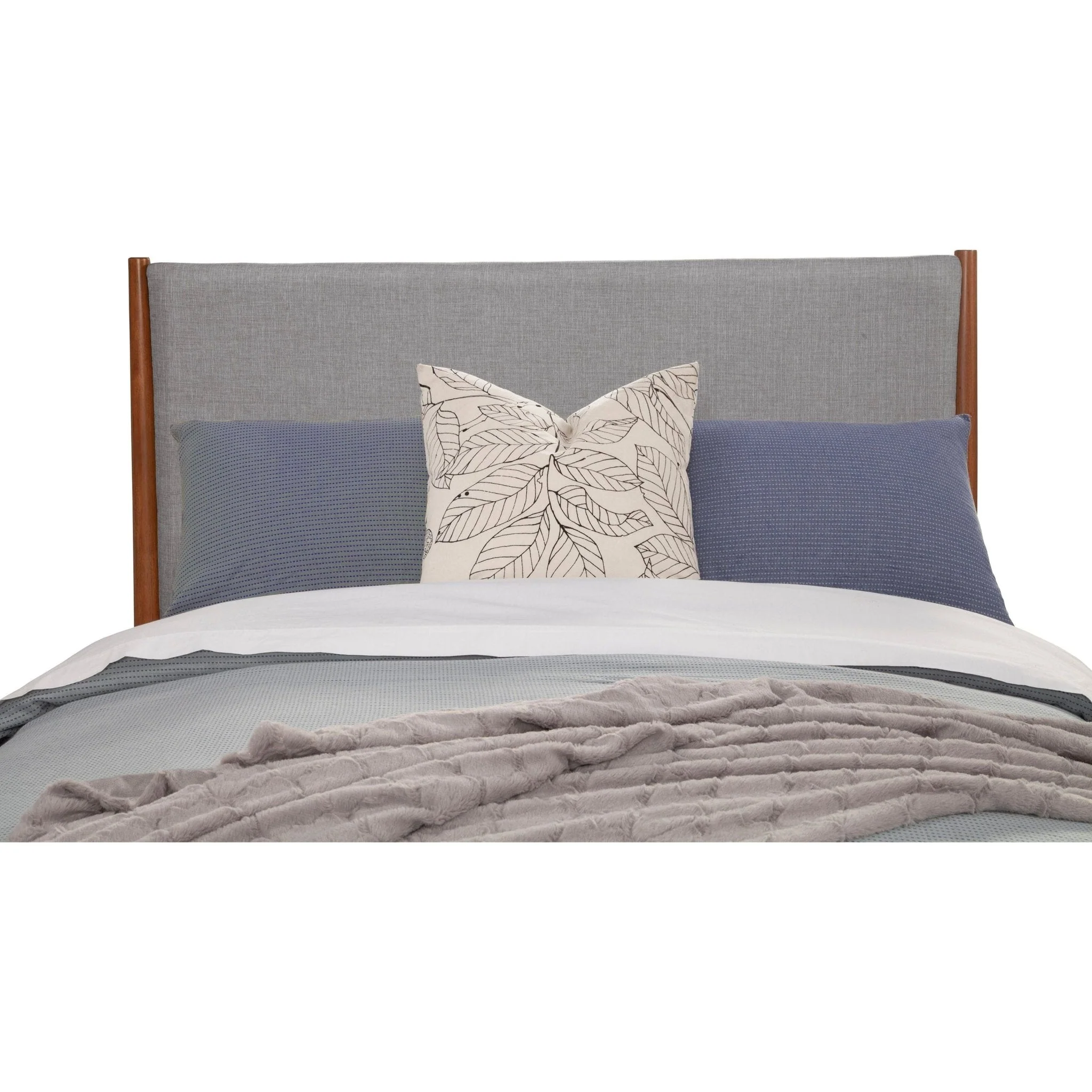 Flynn Panel Bed, Chestnut/Grey - Image 6