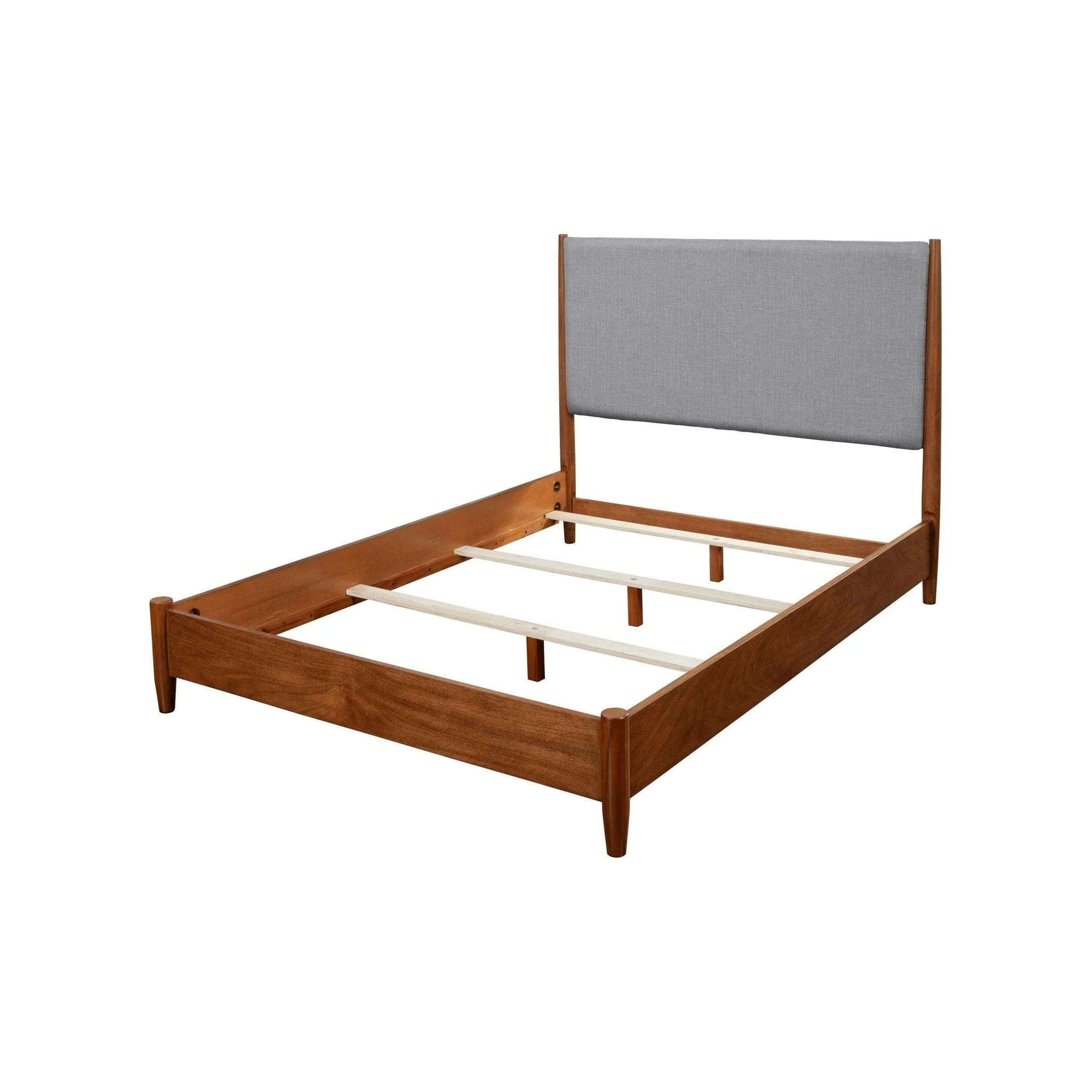 Flynn Panel Bed, Chestnut/Grey - Image 8