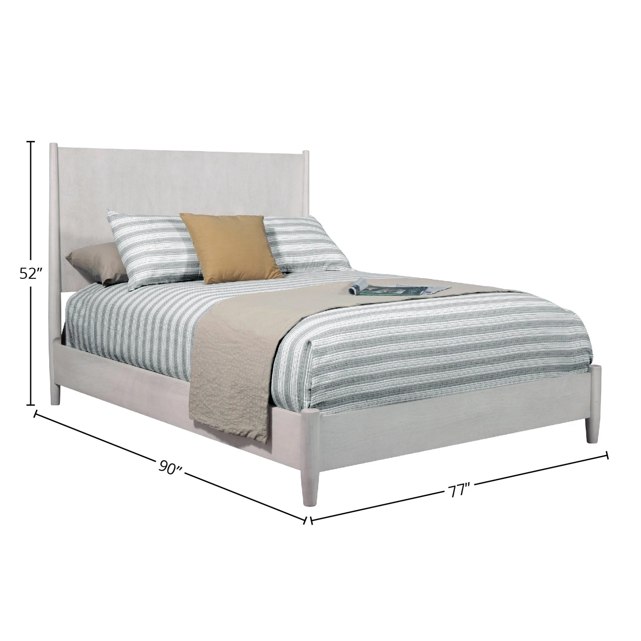 Flynn Panel Bed, Gray - Image 8