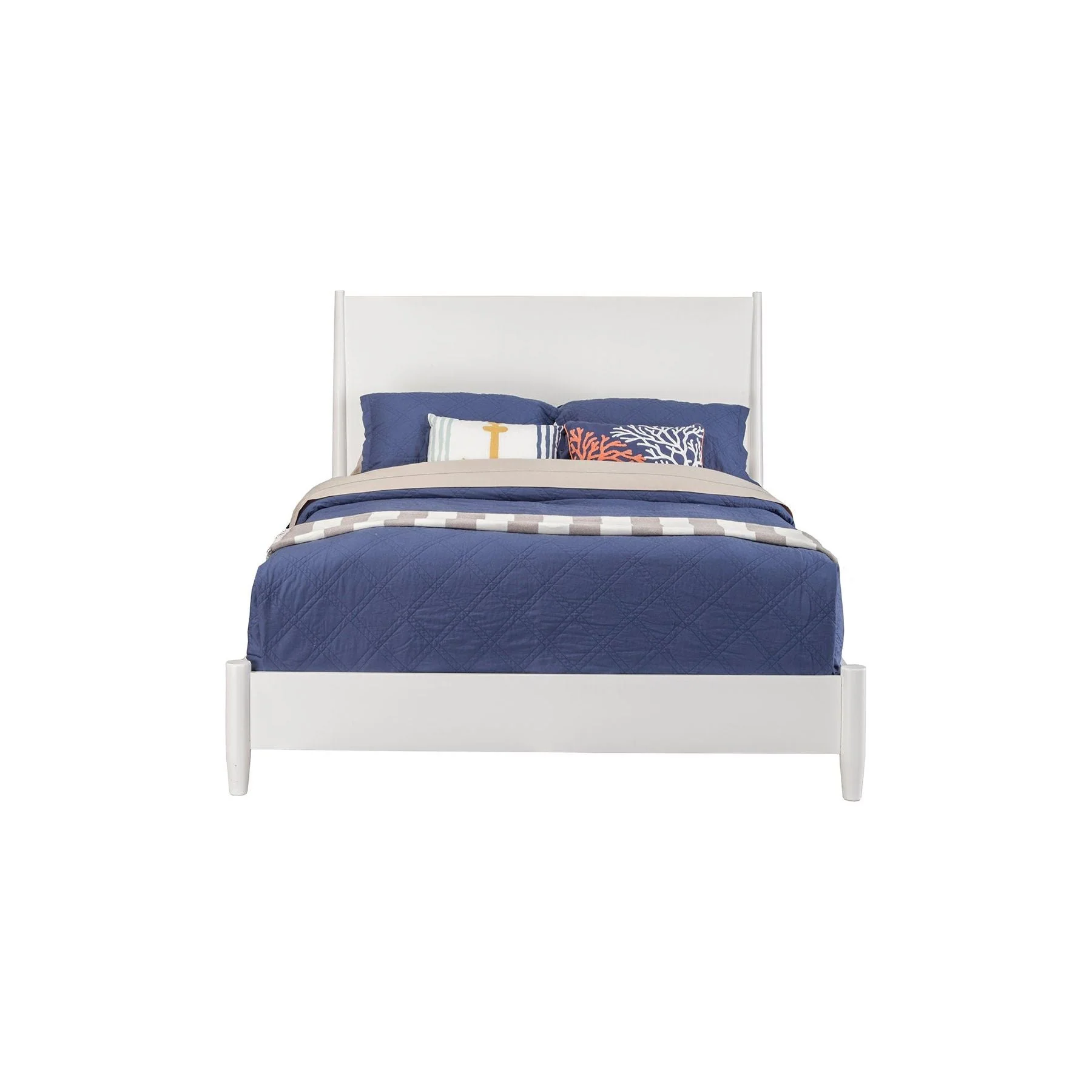 Flynn Panel Bed, White - Image 5