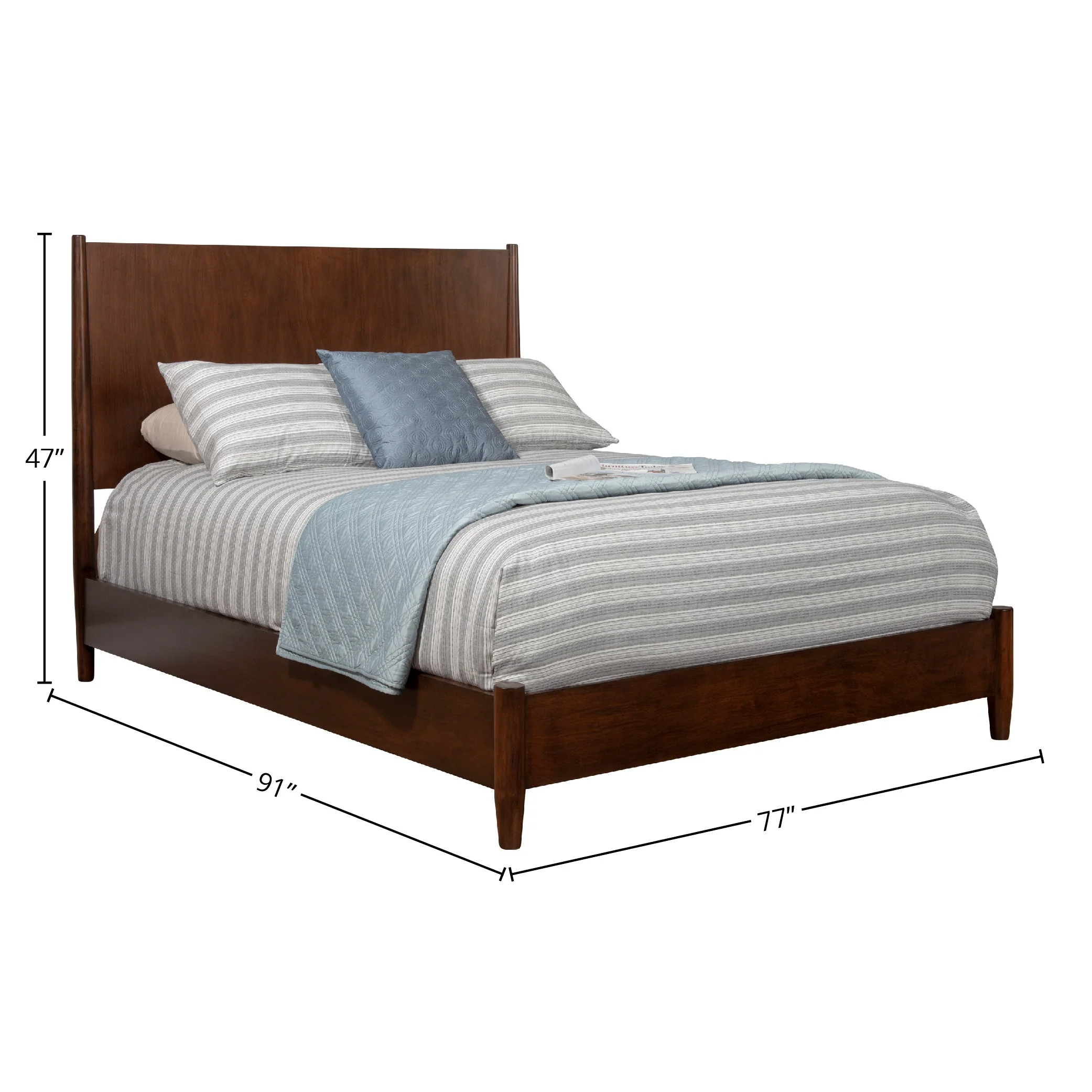 Flynn Platform Bed, Walnut - Image 8