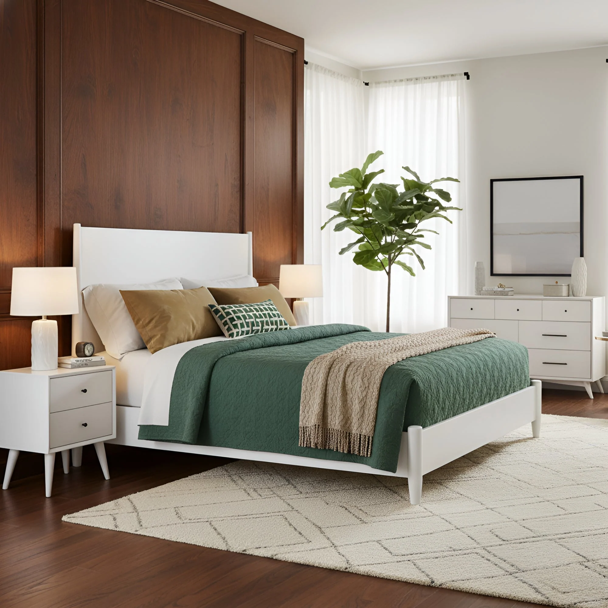 Flynn Platform Bed, White - Image 2