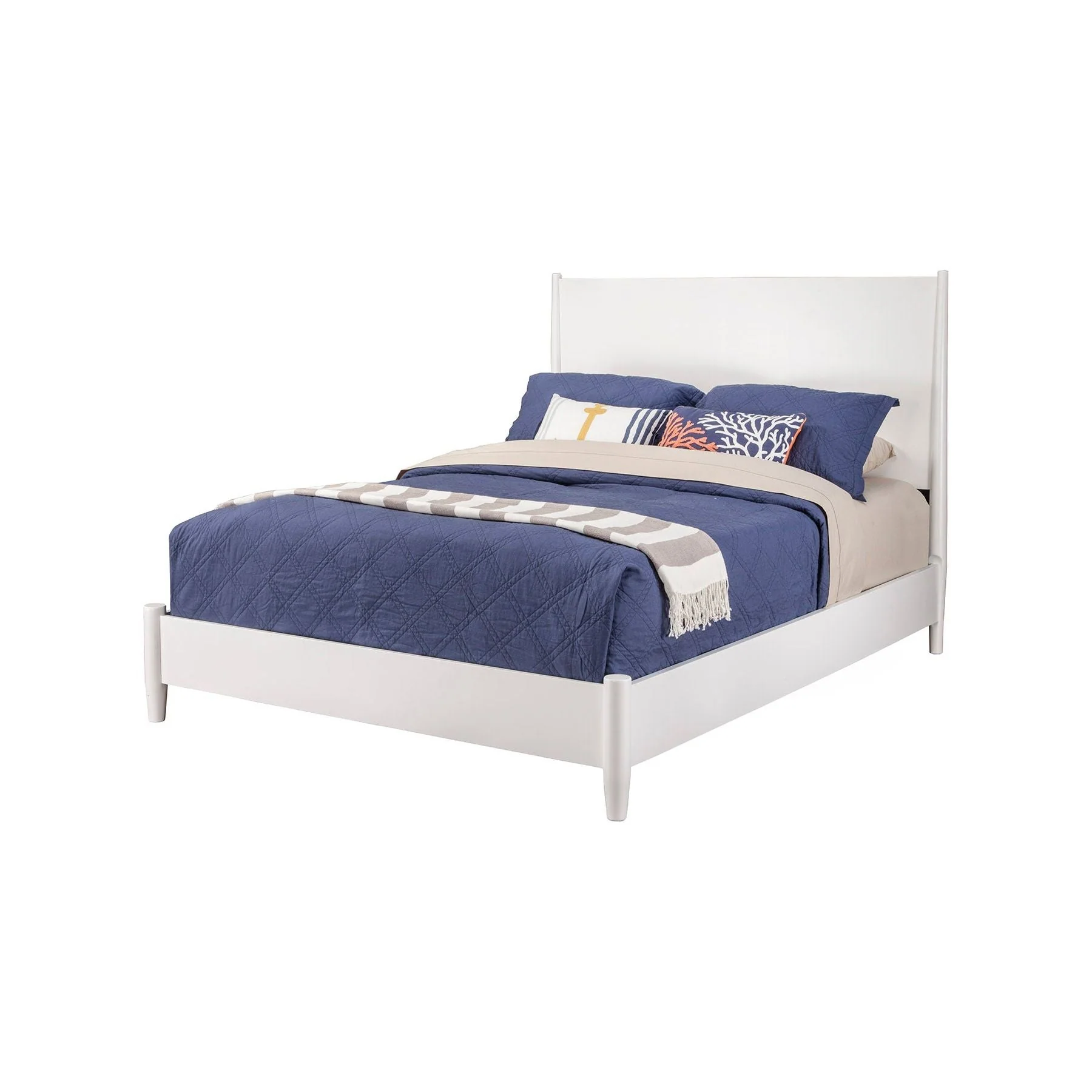 Flynn Platform Bed, White - Image 3
