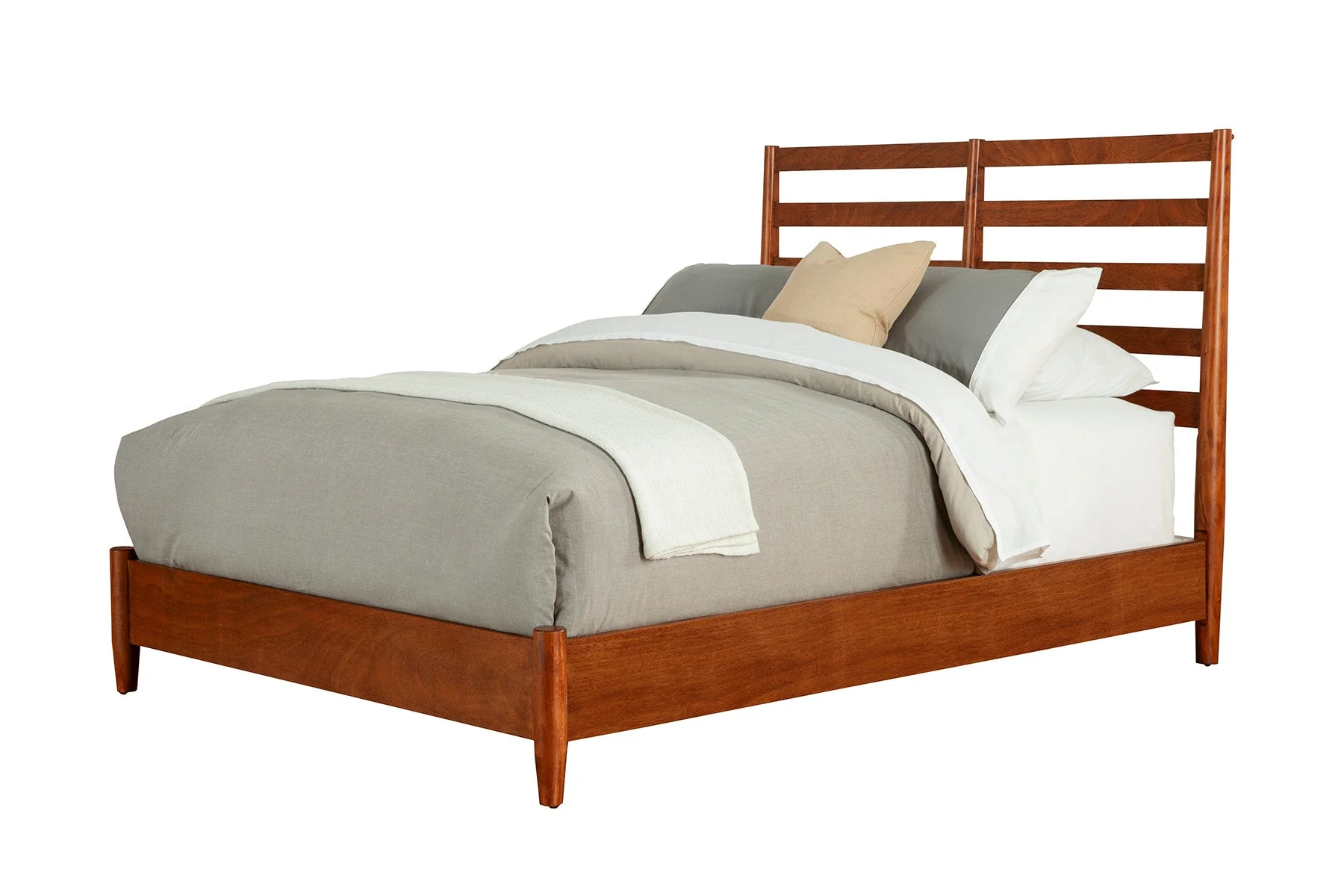 Flynn Retro Bed, Chestnut - Image 2