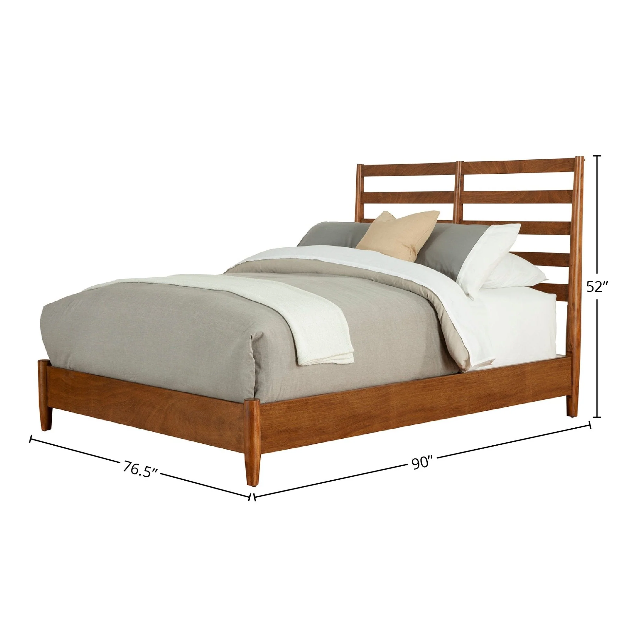 Flynn Retro Bed, Chestnut - Image 9