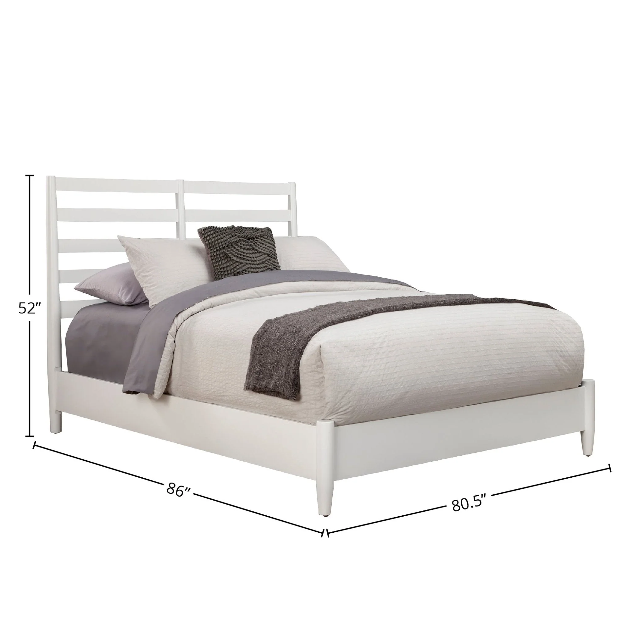 Flynn Retro Bed, White - Image 11