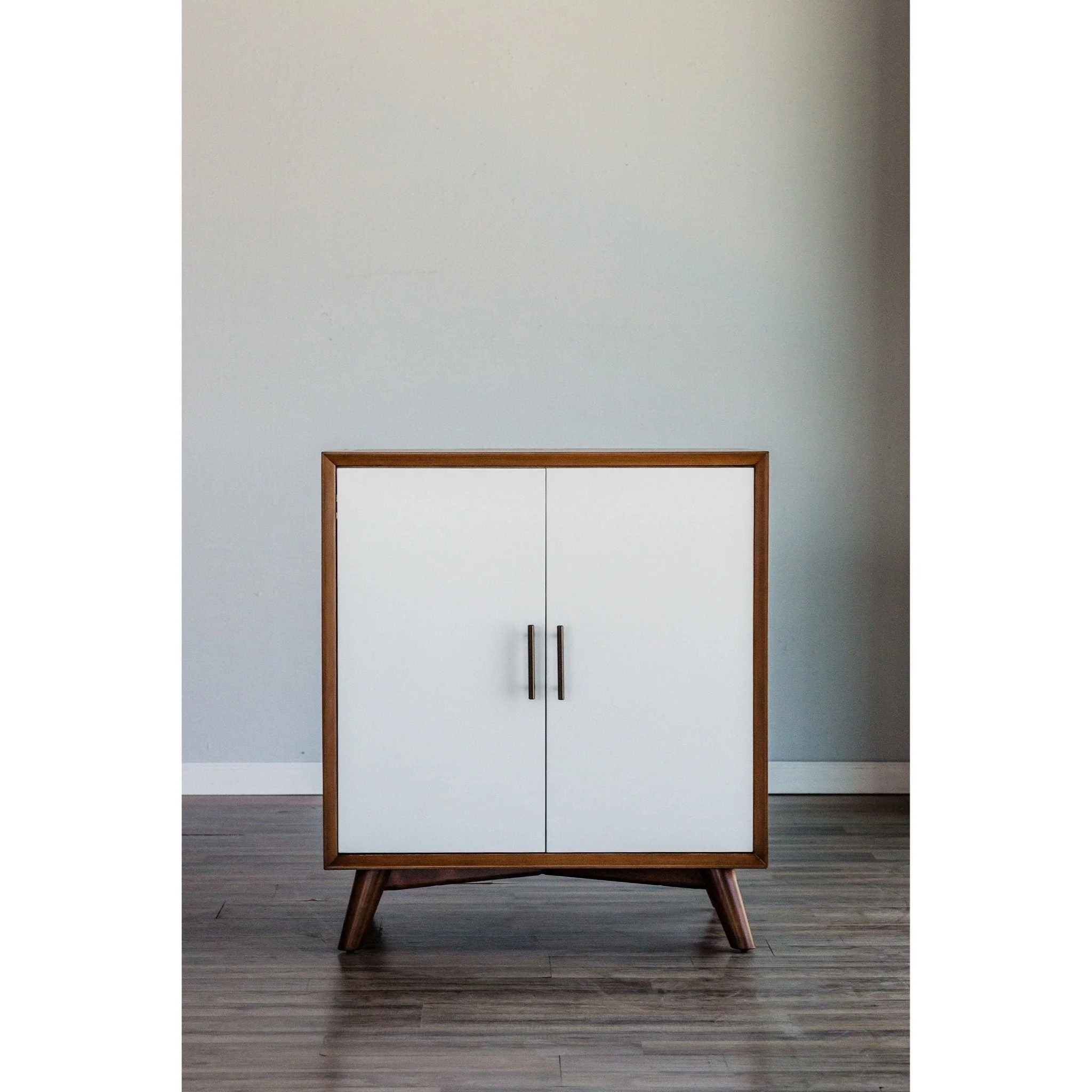 Flynn Small Bar Cabinet, Chestnut/White - Image 2