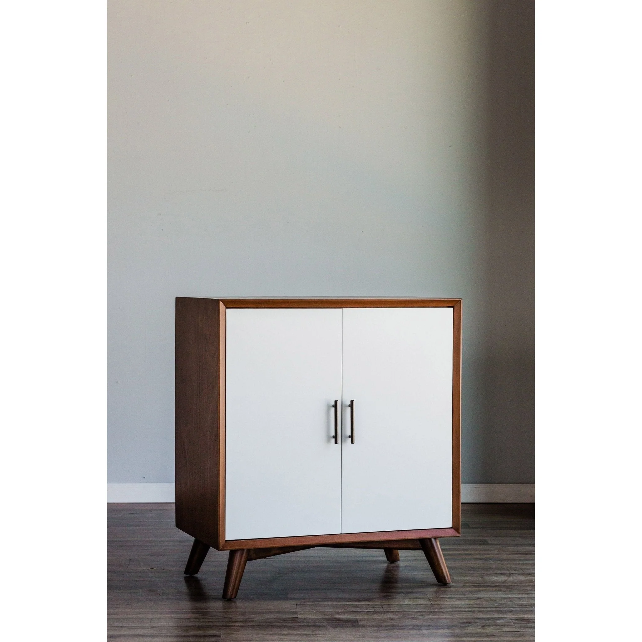 Flynn Small Bar Cabinet, Chestnut/White - Image 3