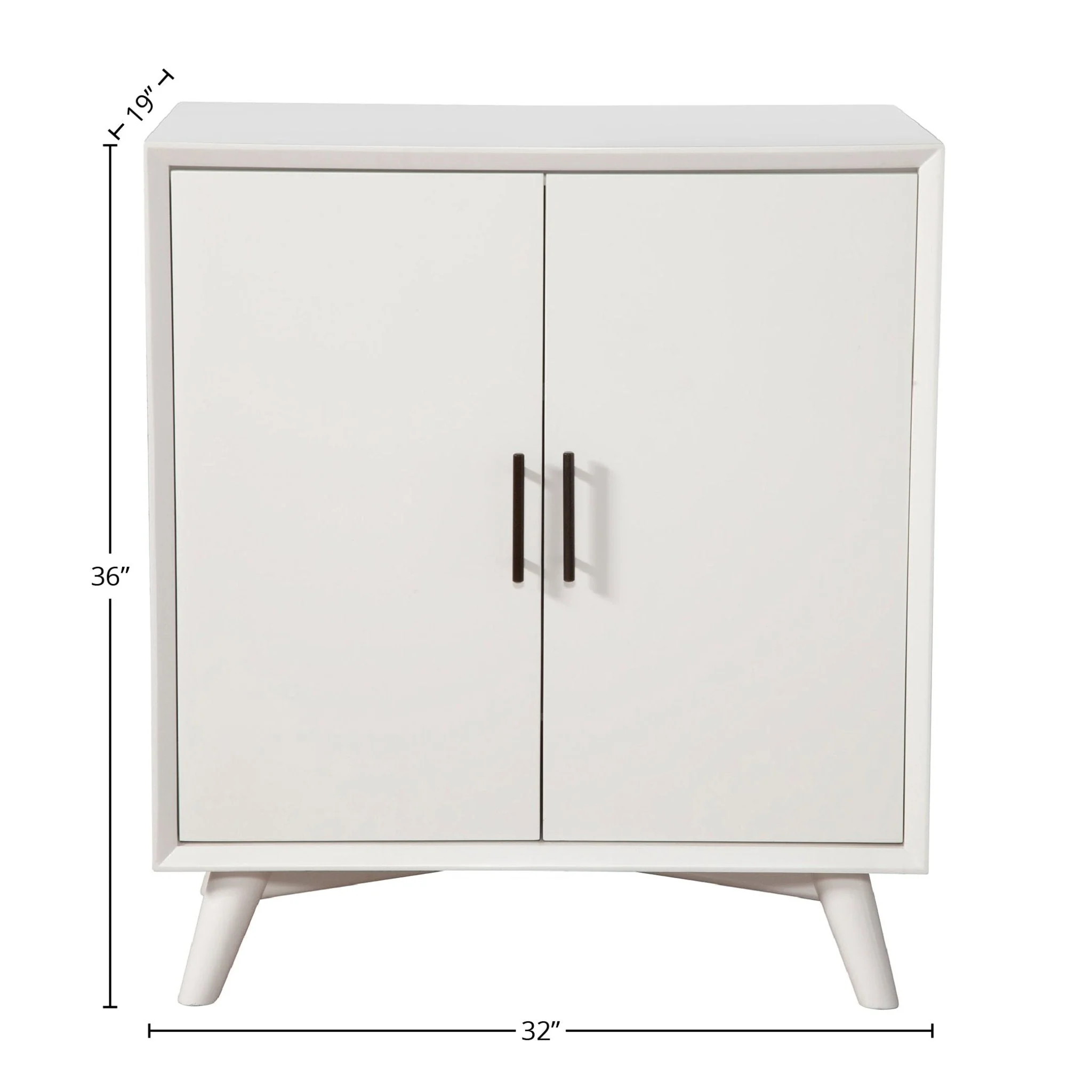 Flynn Small Bar Cabinet, White - Image 10