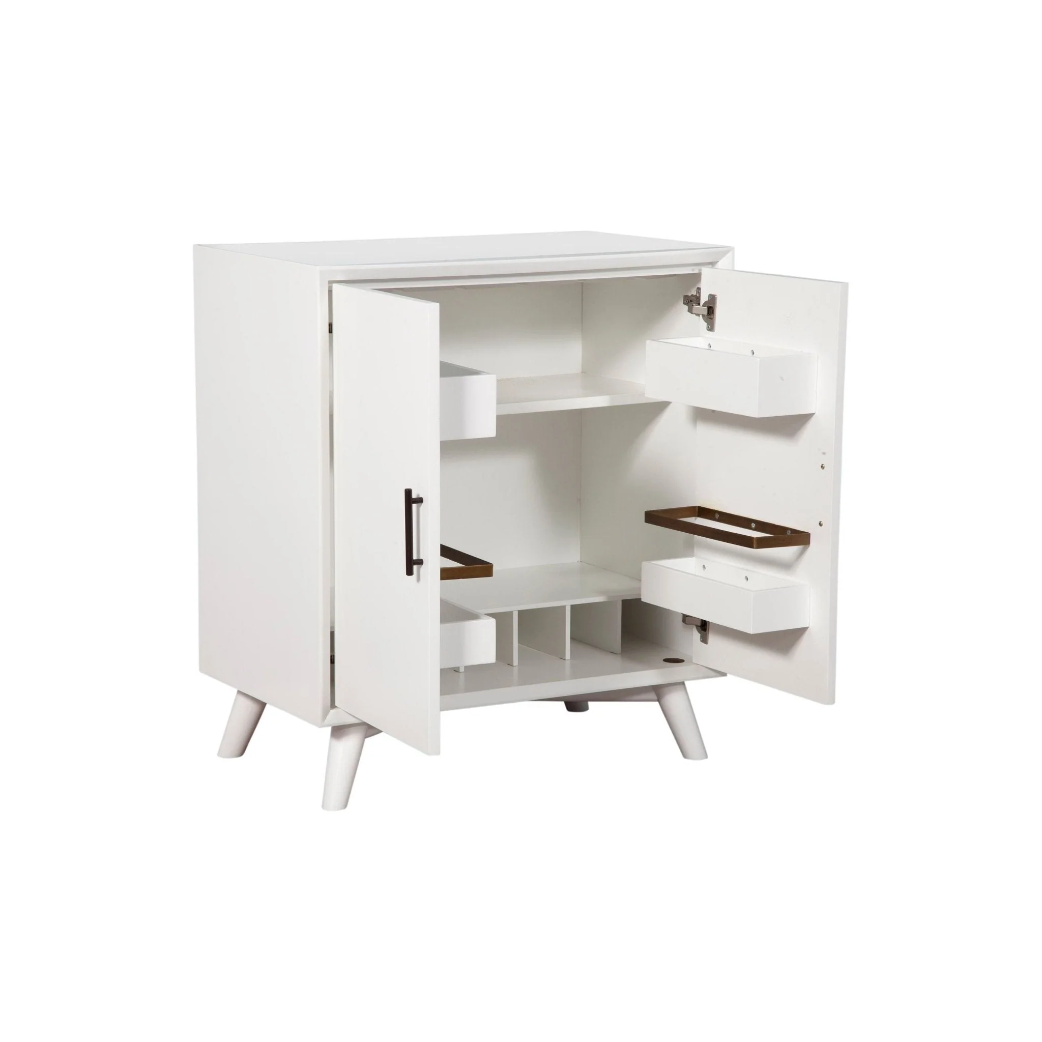 Flynn Small Bar Cabinet, White - Image 6