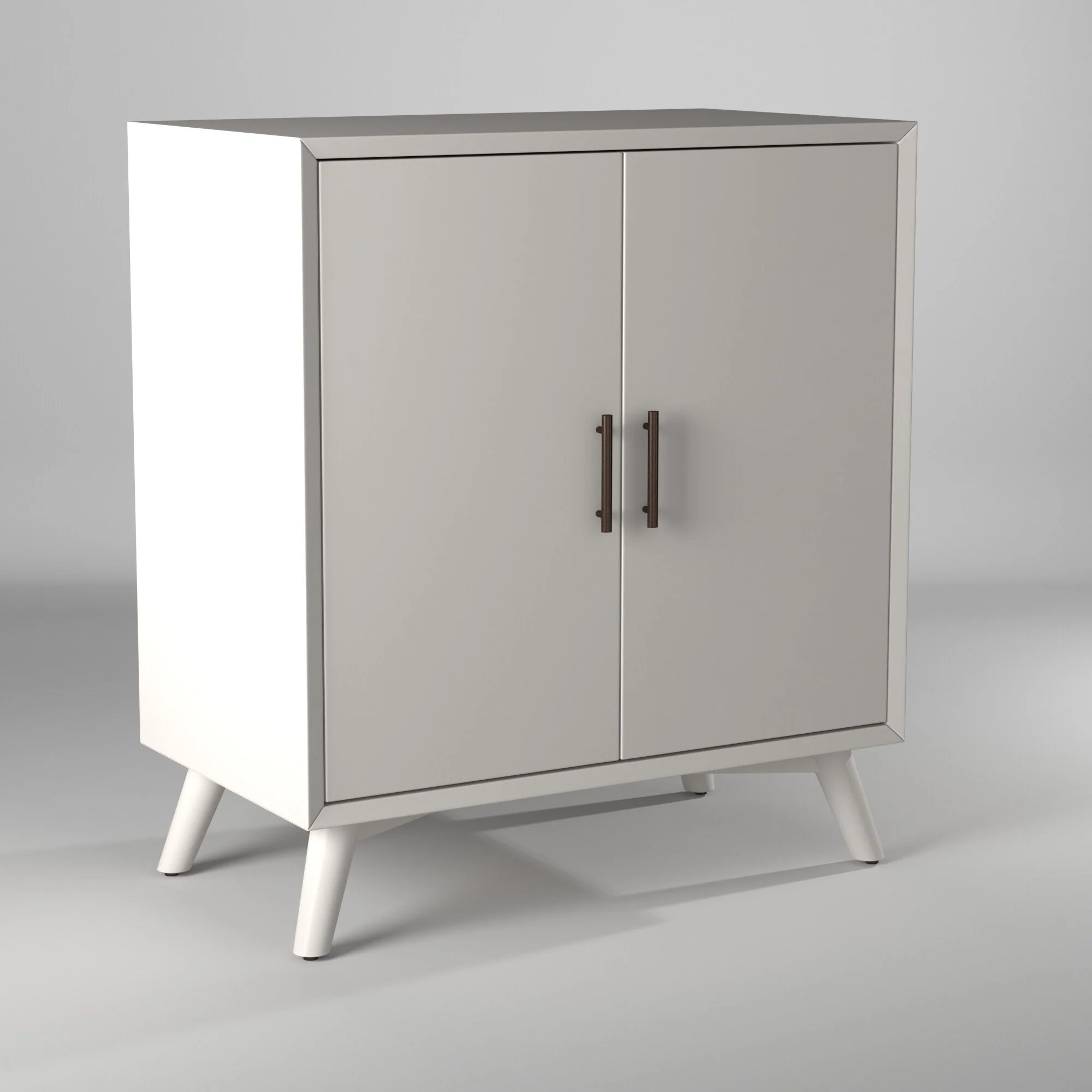 Flynn Small Bar Cabinet, White - Image 8