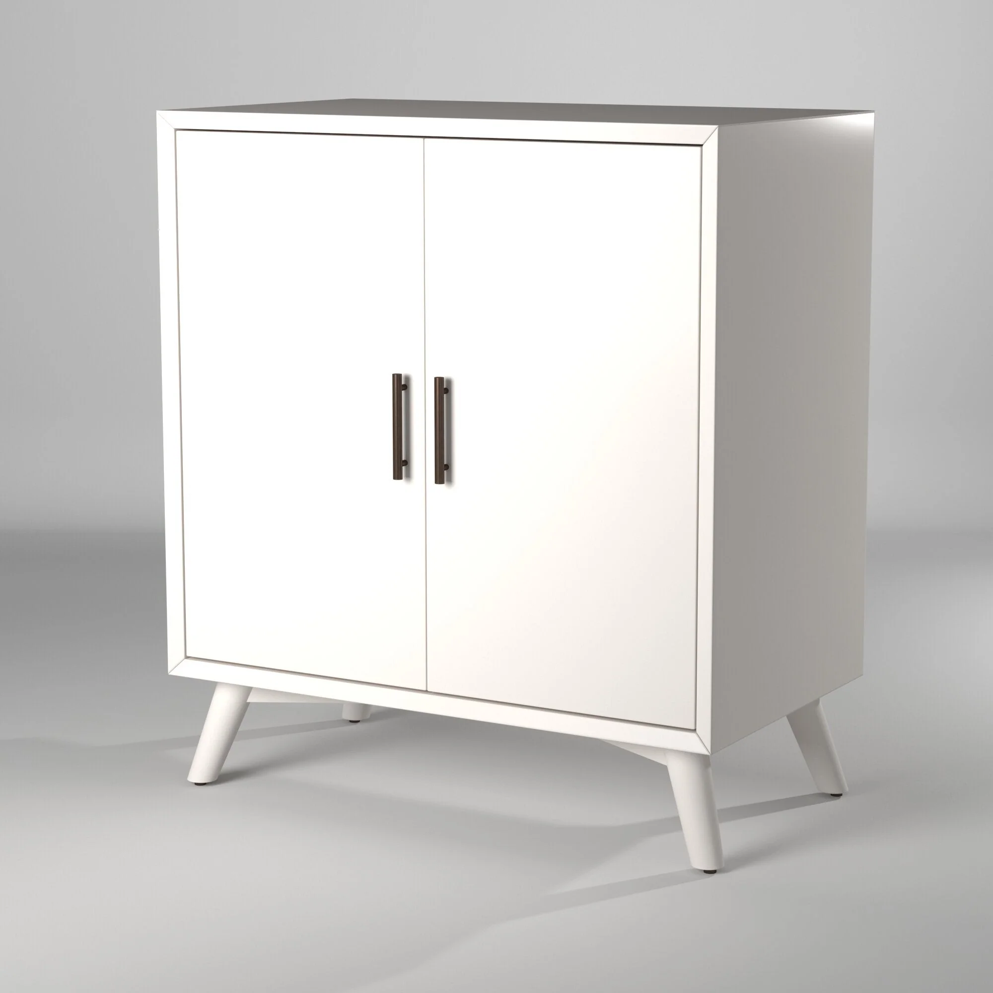 Flynn Small Bar Cabinet, White - Image 9