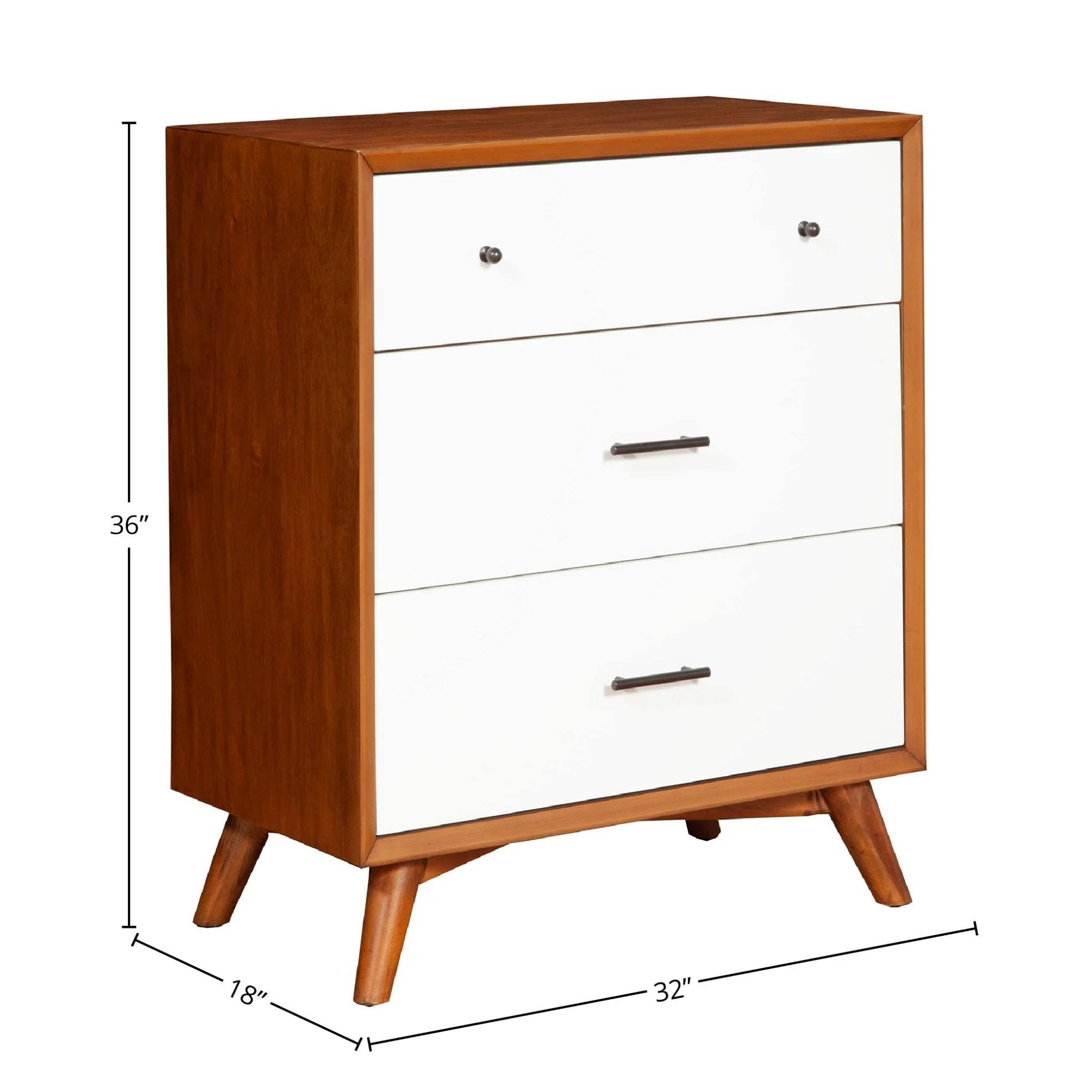 Flynn Small Chest, Chestnut/White - Image 5