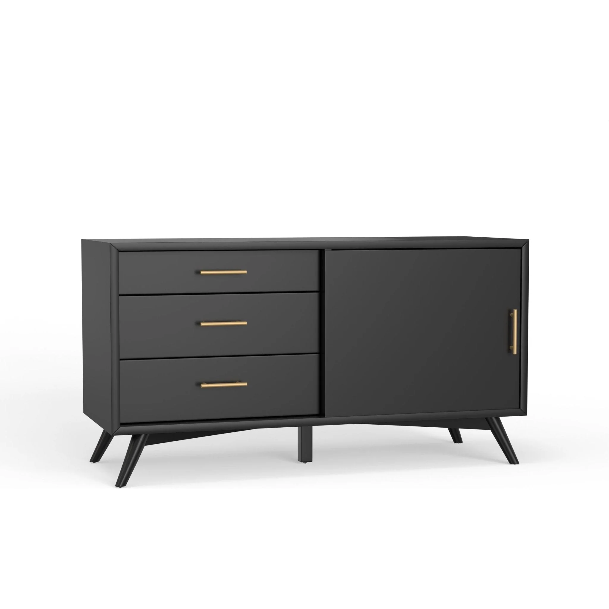 Flynn Small TV Console, Black - Image 2
