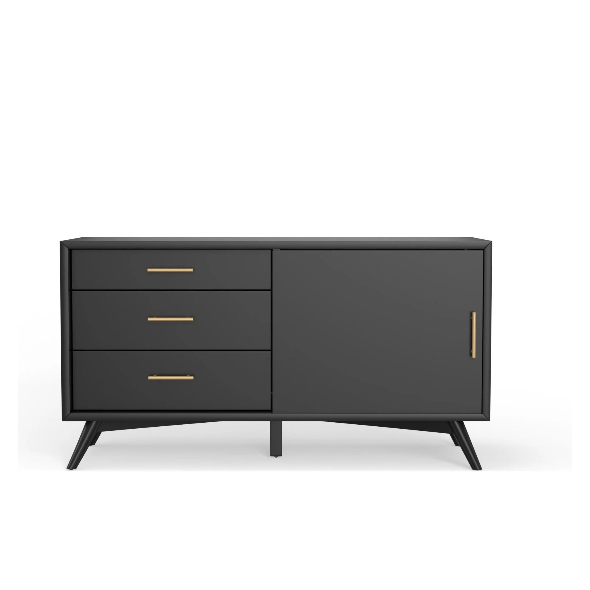 Flynn Small TV Console, Black - Image 3