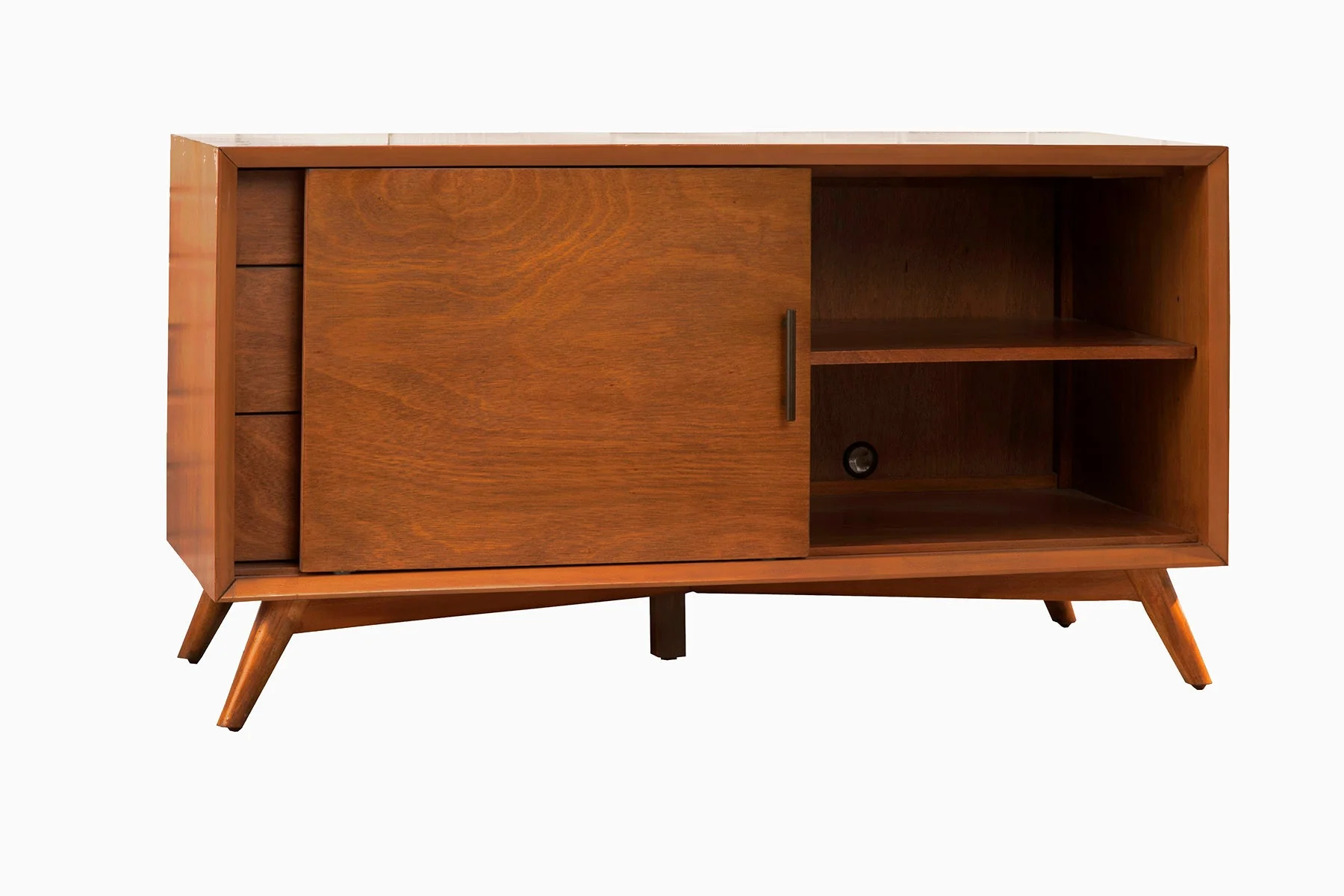 Flynn Small TV Console, Chestnut - Image 7