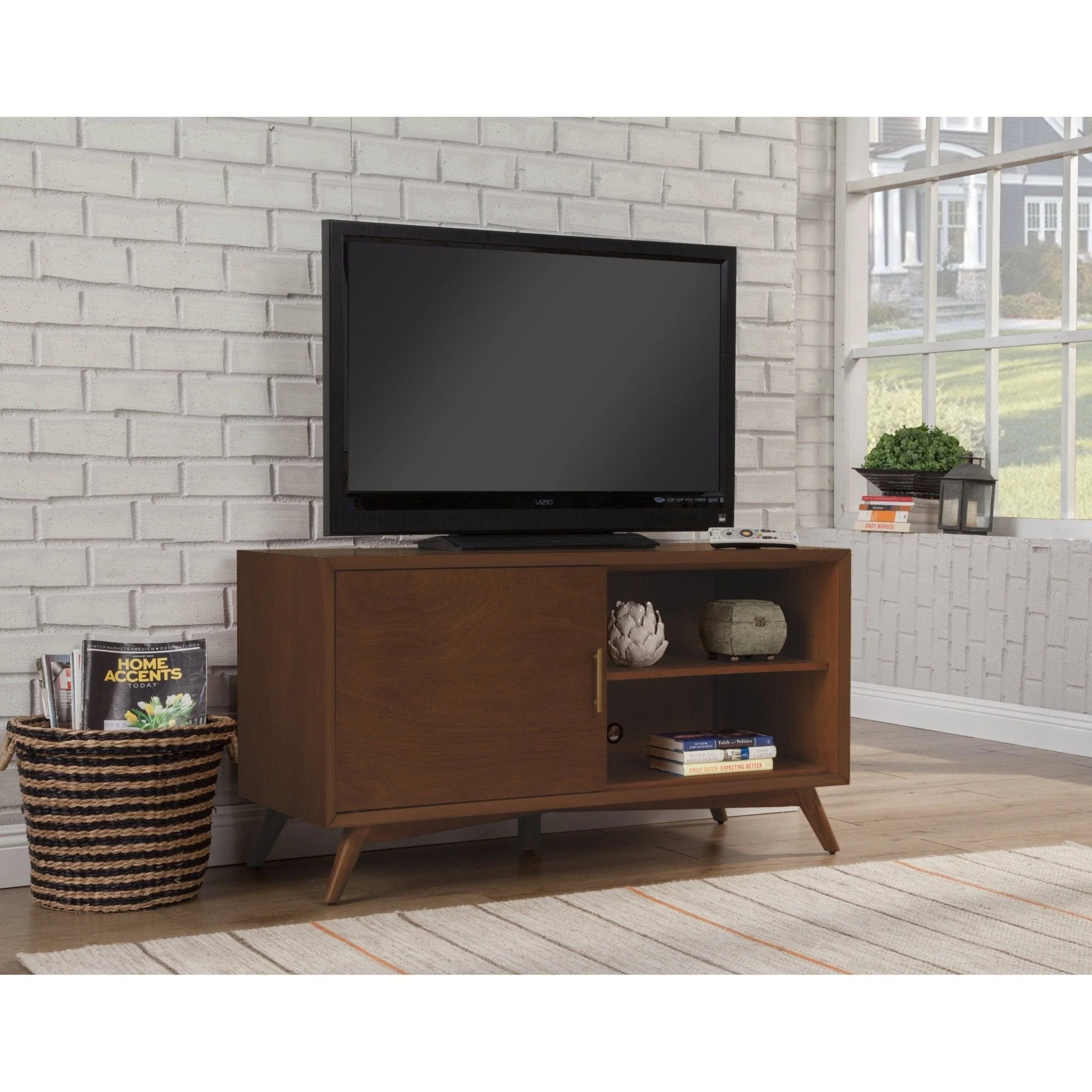 Flynn Small TV Console, Walnut - Image 3