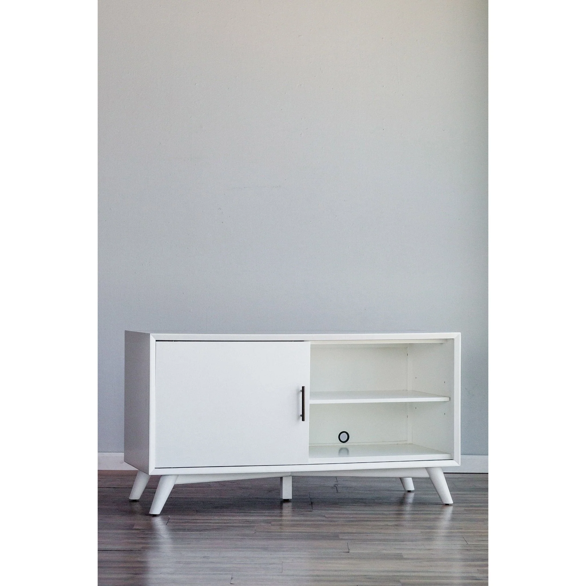 Flynn Small TV Console, White - Image 3