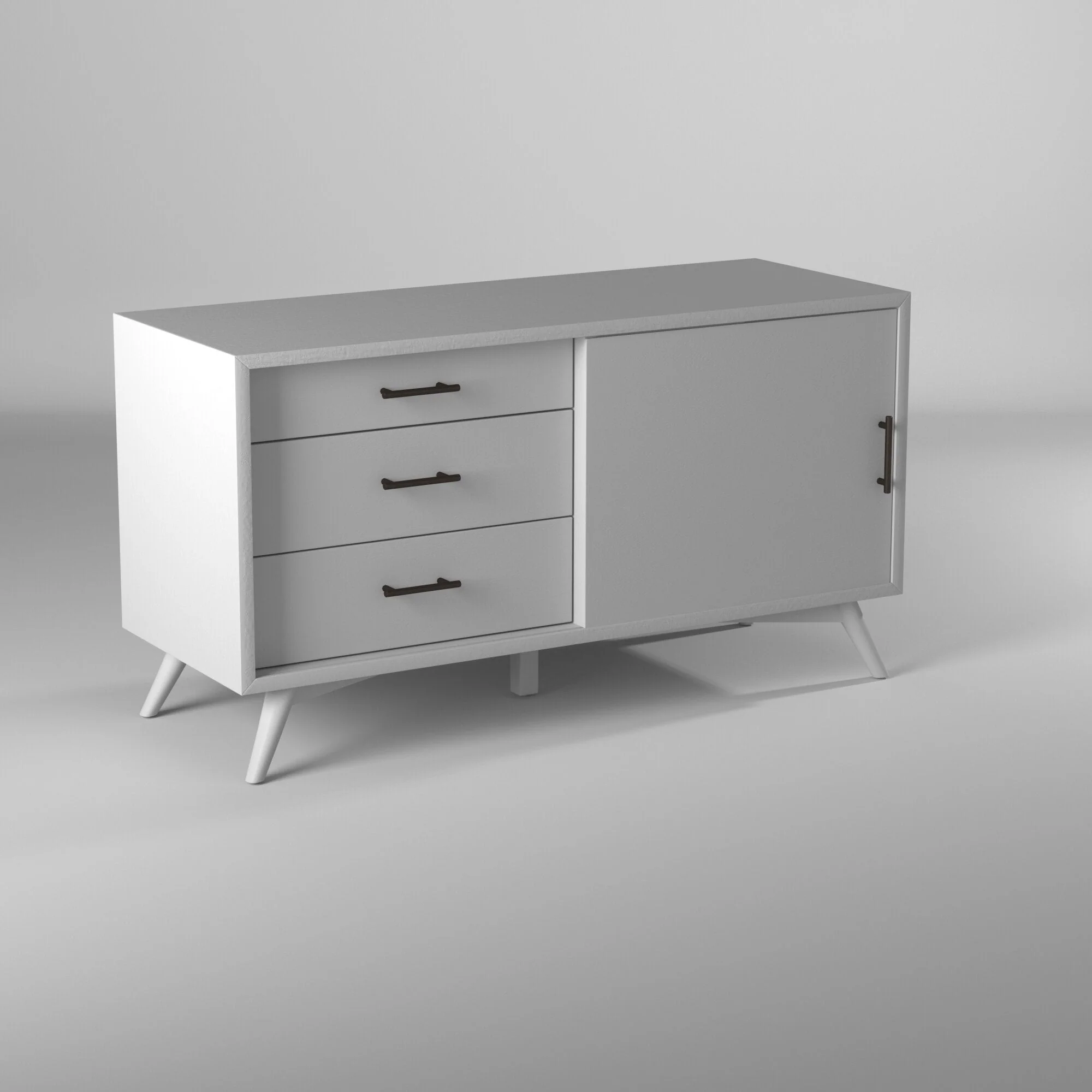 Flynn Small TV Console, White - Image 5