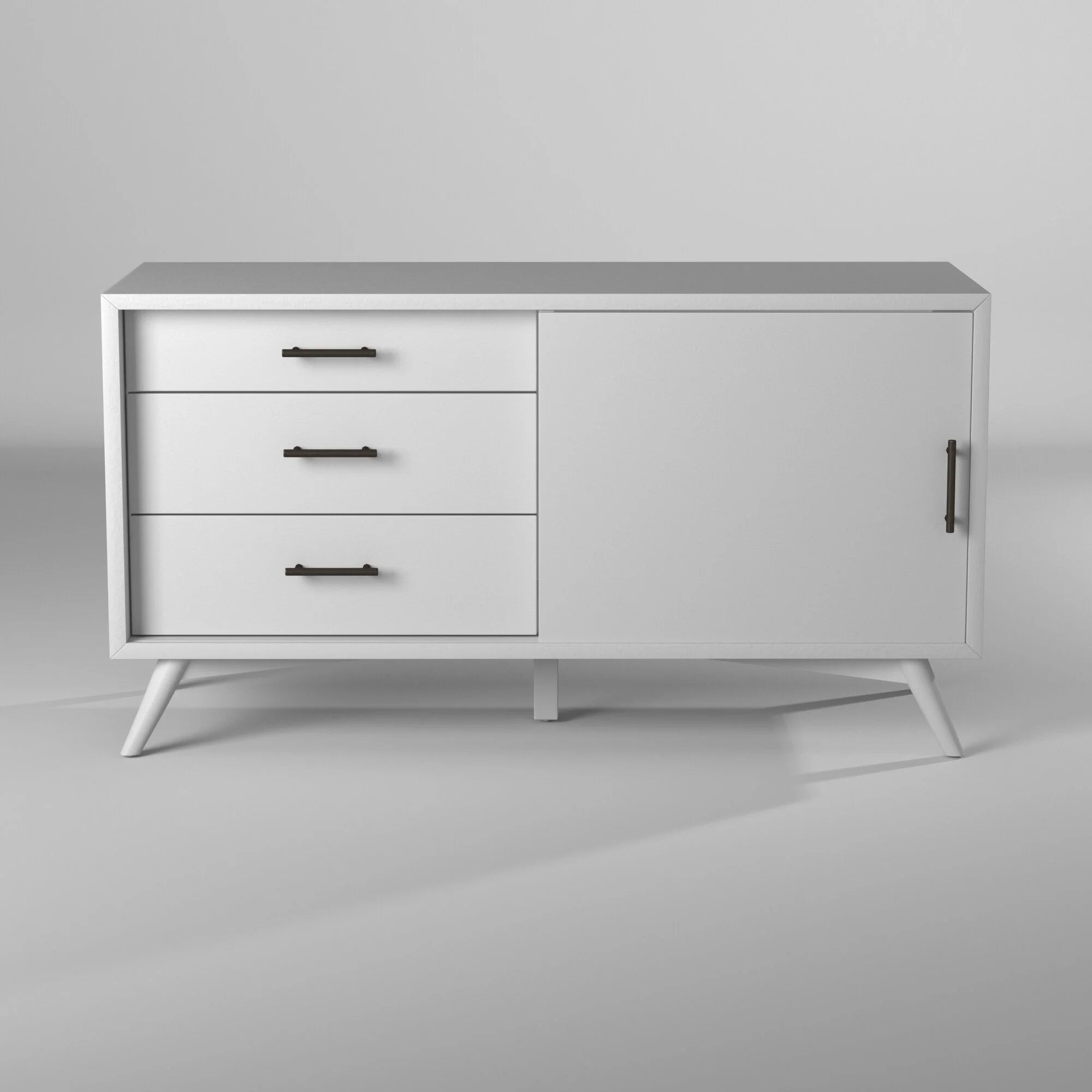 Flynn Small TV Console, White - Image 6