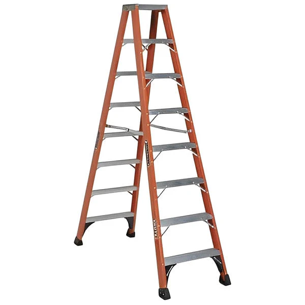 FM1400HD Series BruteTM 375 Twin Front Fiberglass Ladders - All Sizes - Image 2