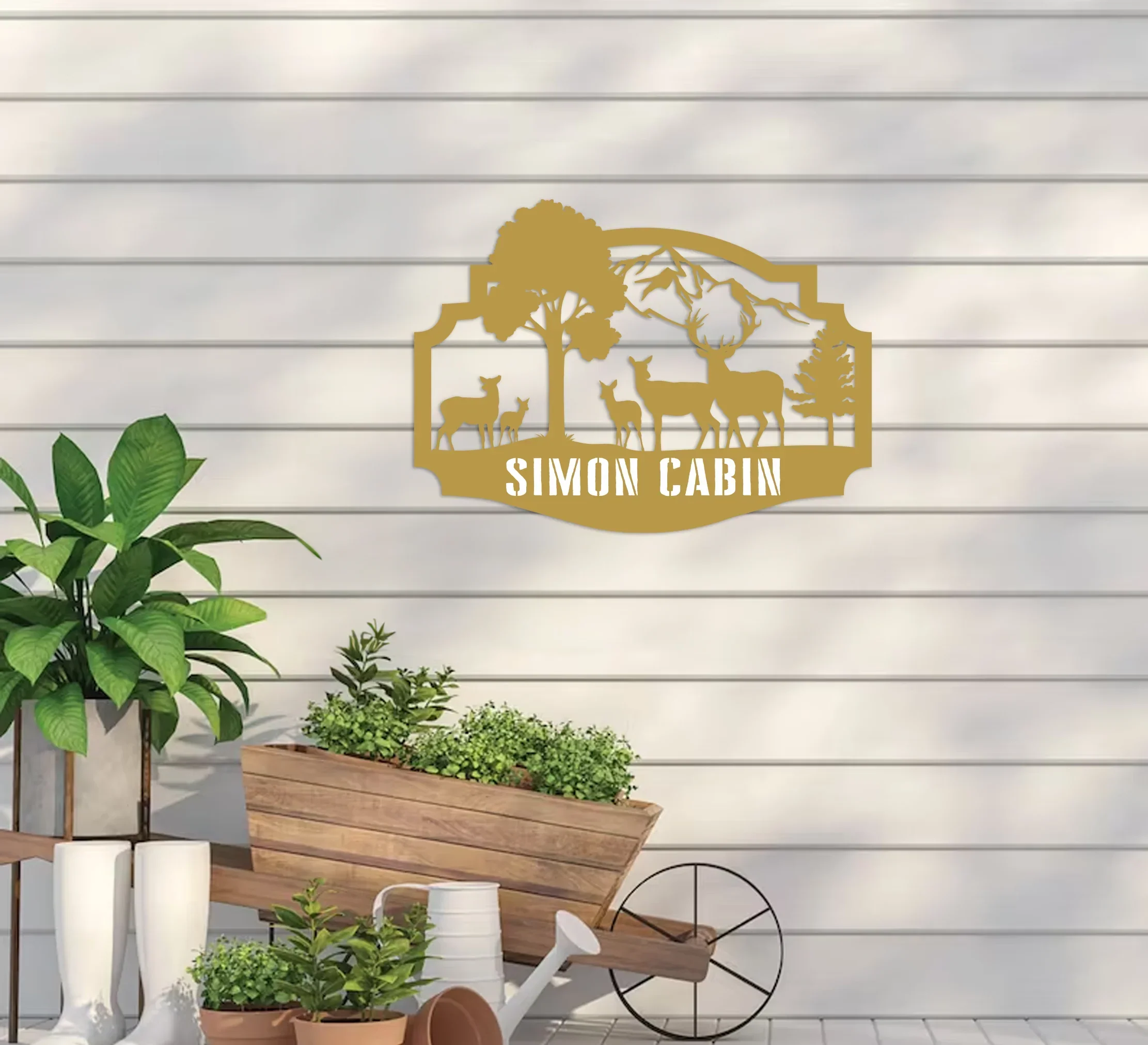 Forest Cabin Sign w/ Name - Image 6