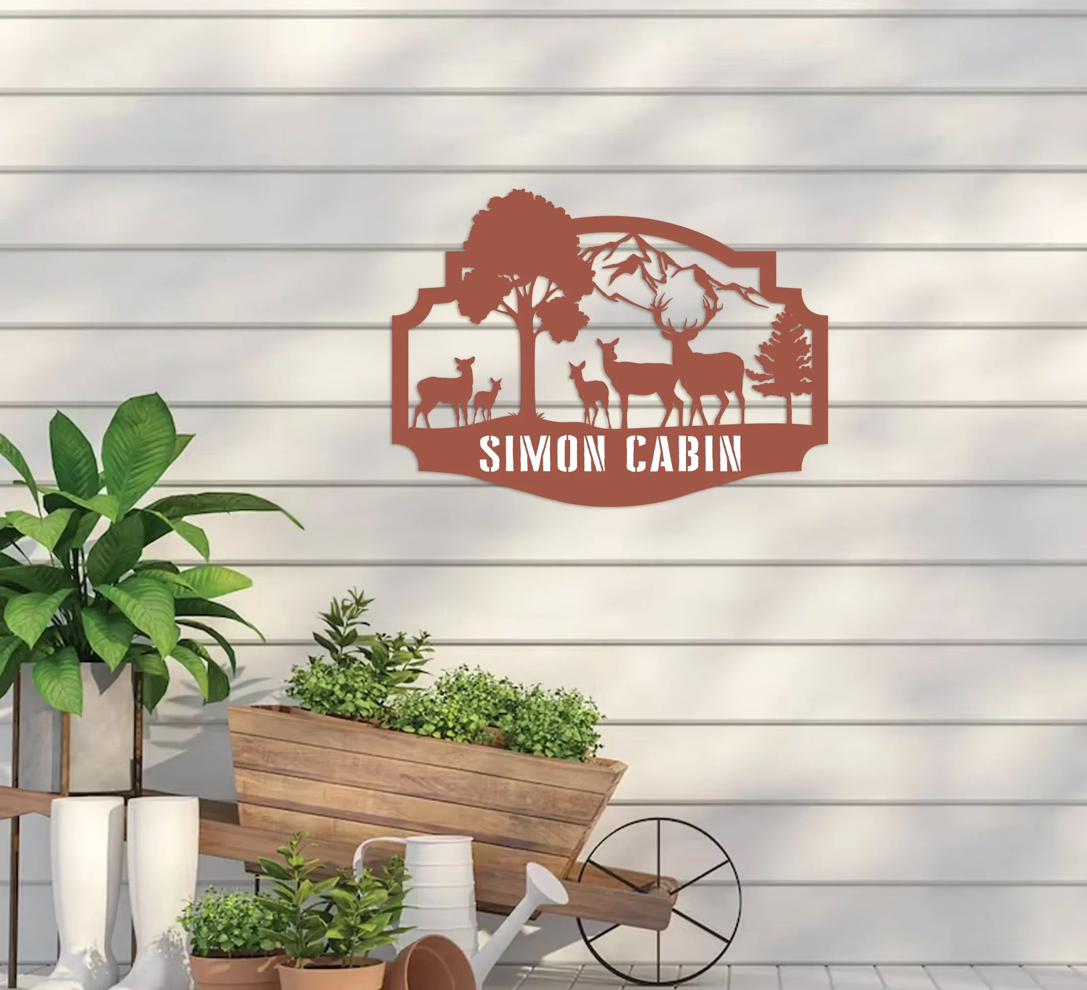Forest Cabin Sign w/ Name - Image 7