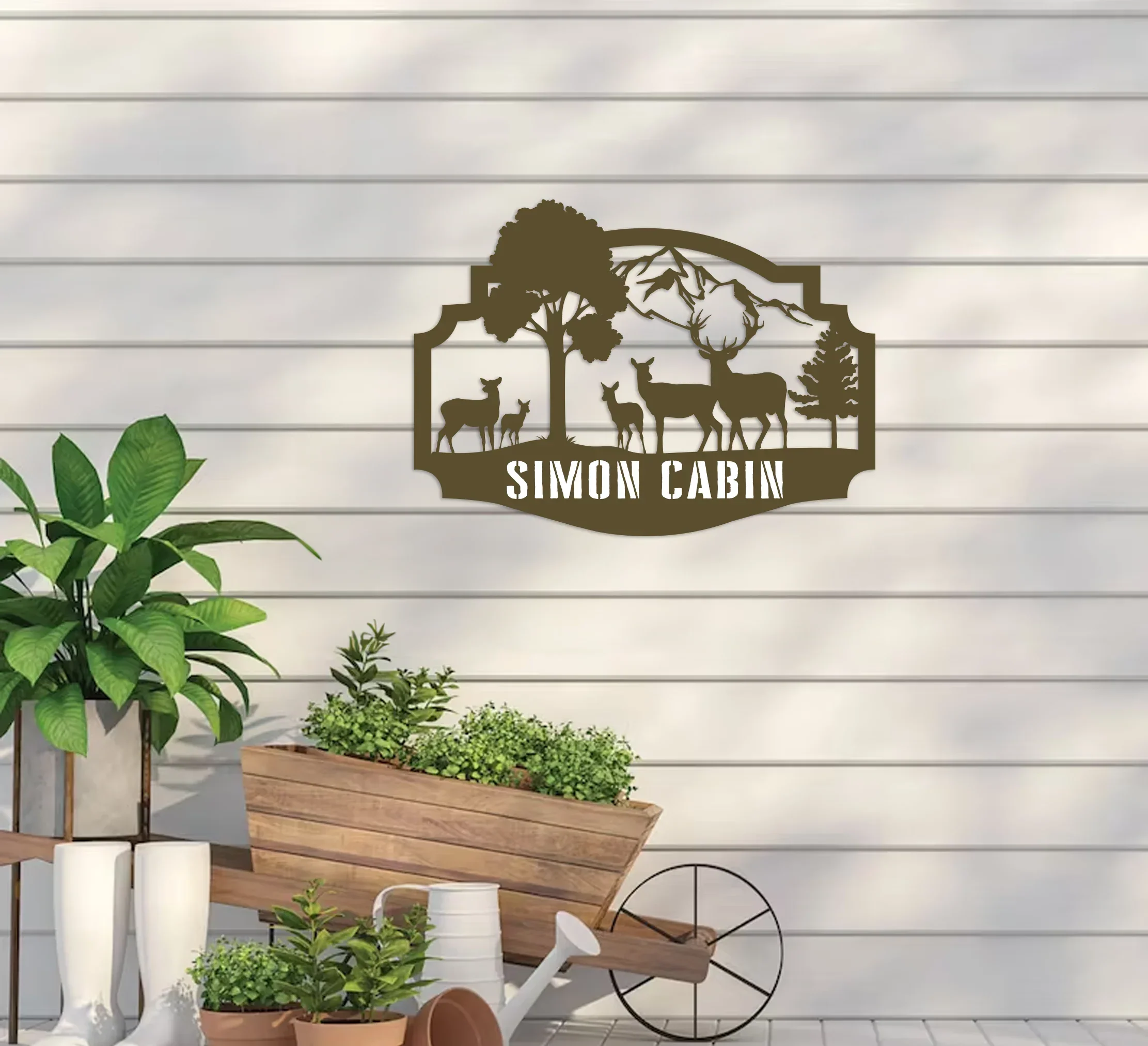 Forest Cabin Sign w/ Name - Image 8