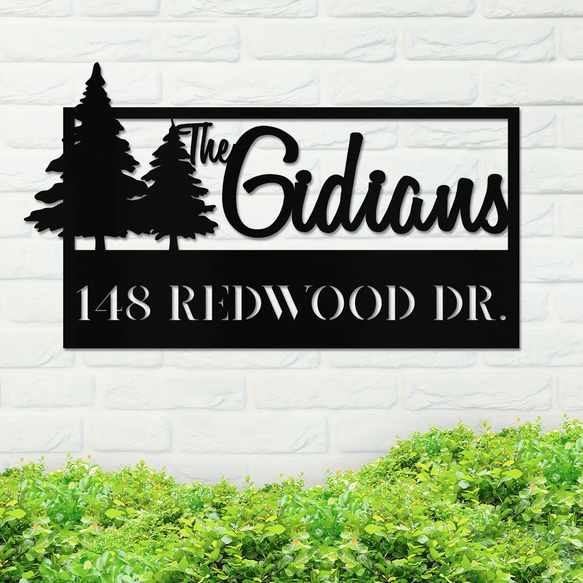 Forest Family Name And Address Sign - Image 2