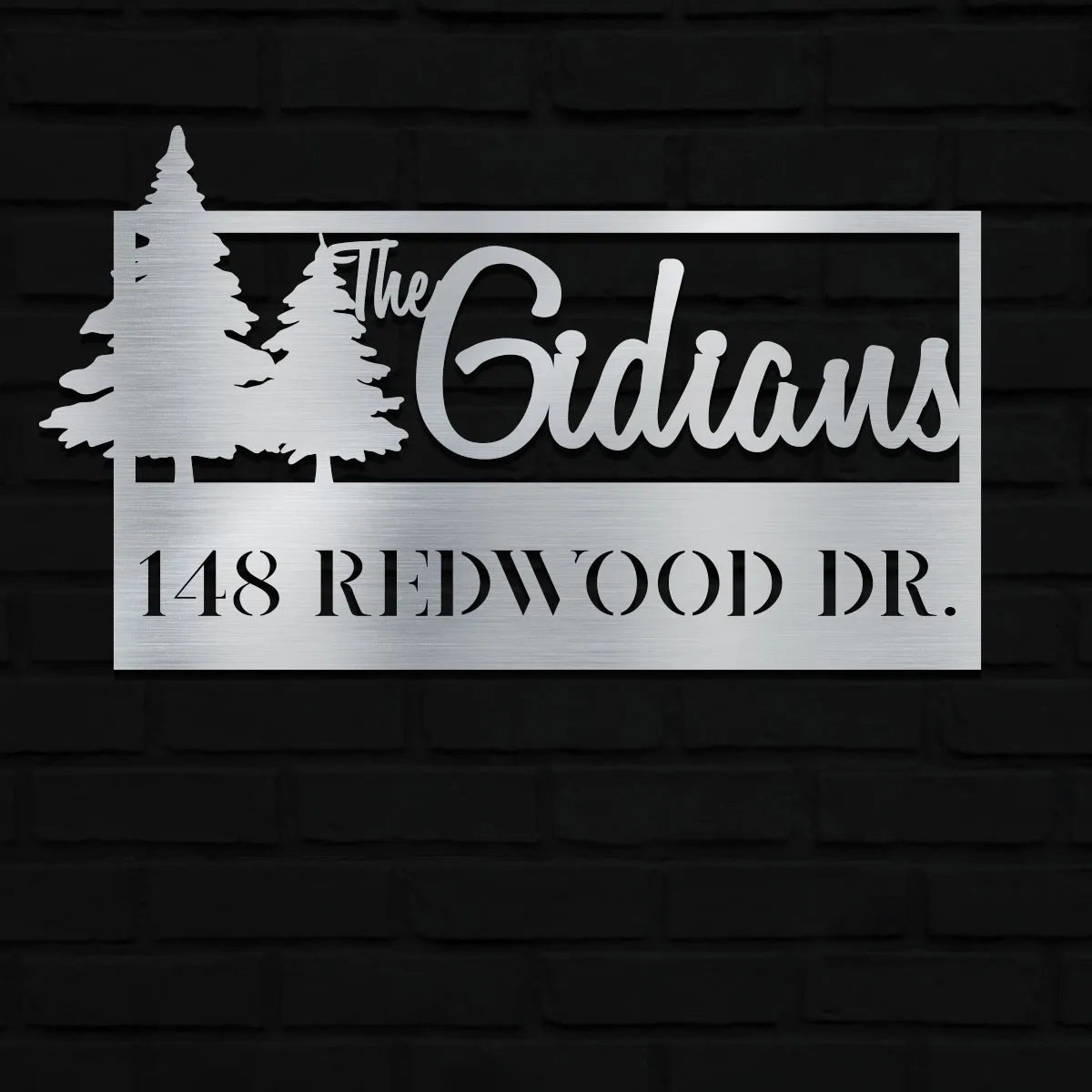 Forest Family Name And Address Sign - Image 3