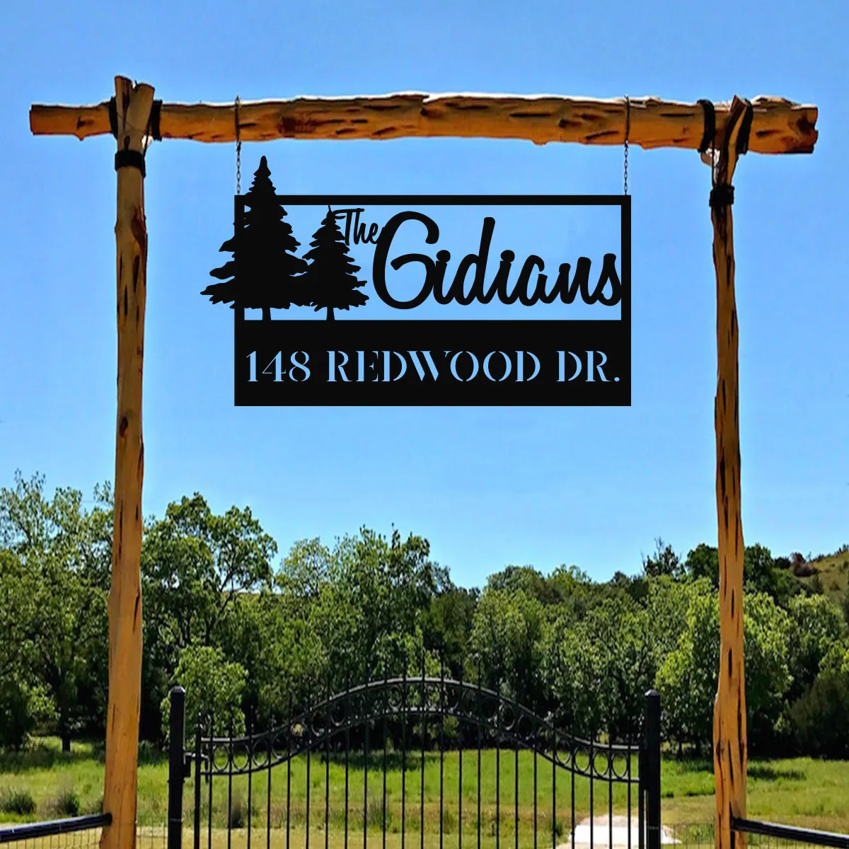 Forest Family Name And Address Sign - Image 4