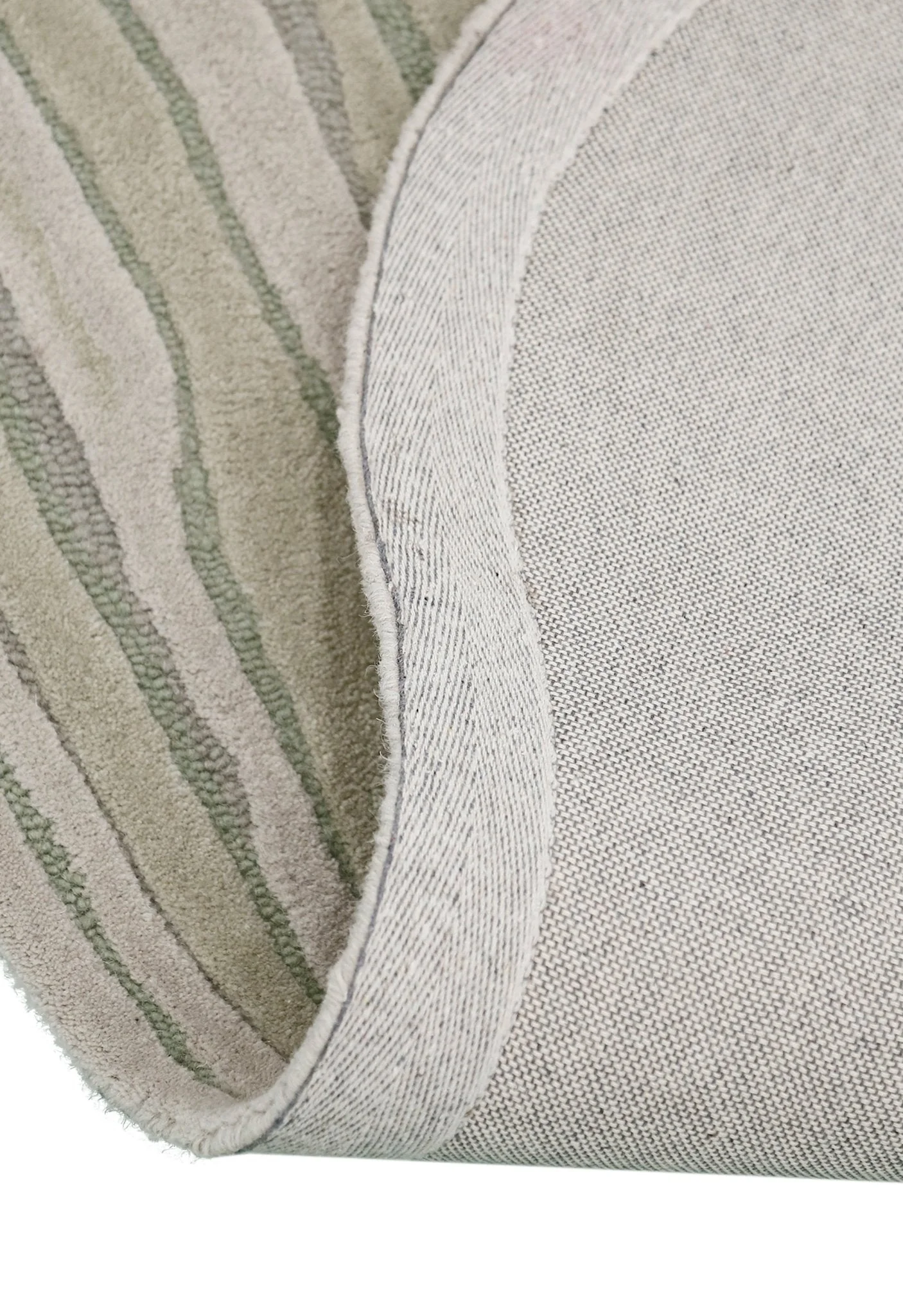 Fossil Modern Style Ivory Hand Tufted 5x7 Wool Rug - Image 3