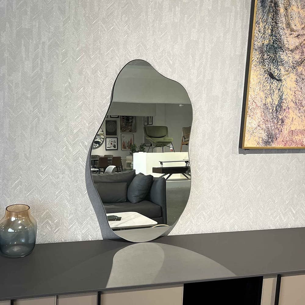 Frameless Irregular Wall Mirror 19.7"x33.5" – Modern Home Decor - Image 2