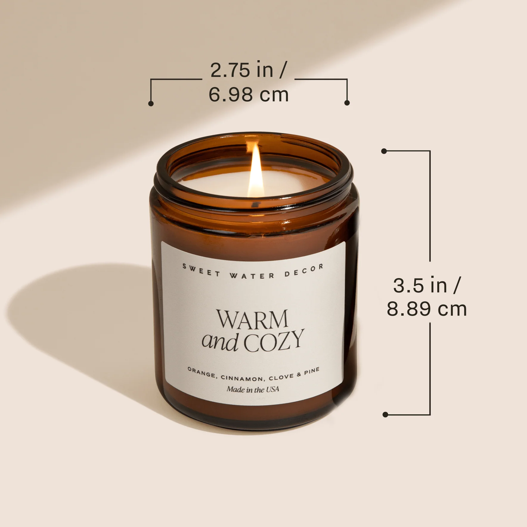 Fraser Fir Soy Candle - Amber Jar - 9 oz - Image 6