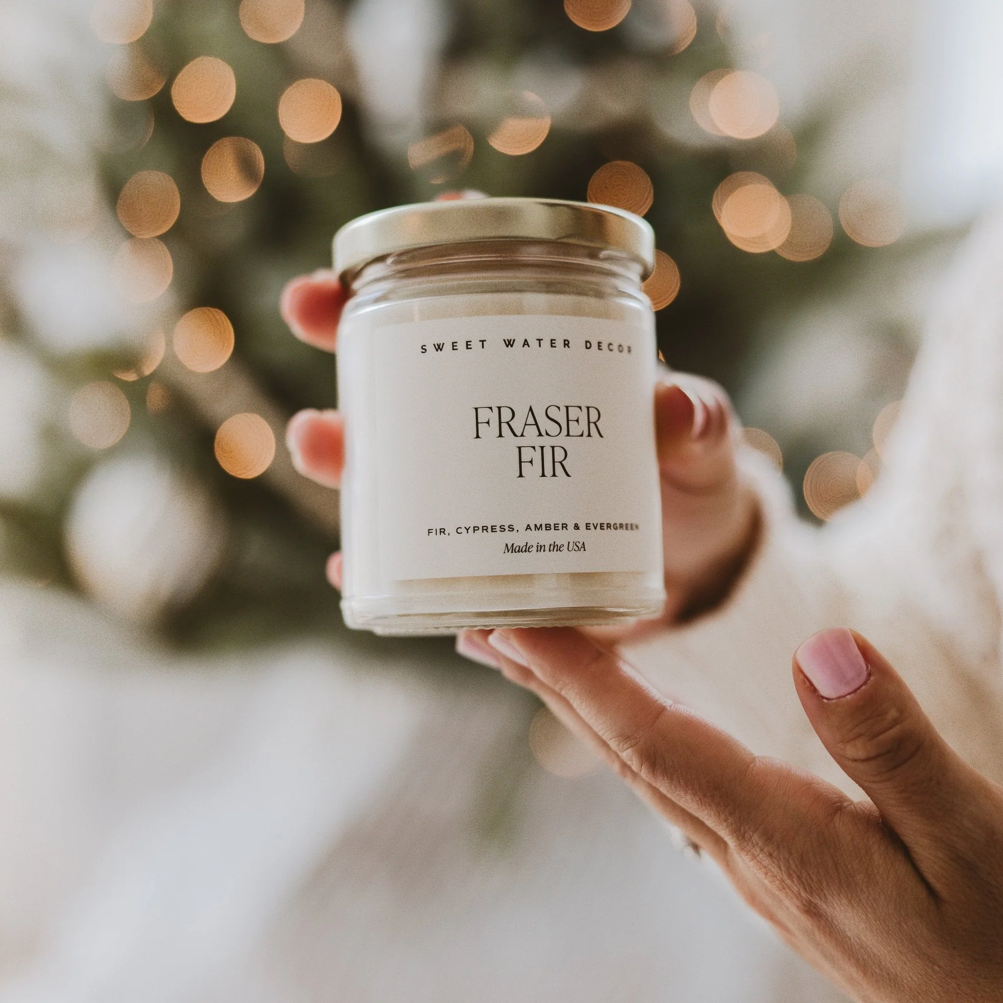 Fraser Fir Soy Candle - Clear Jar - 9 oz - Image 3