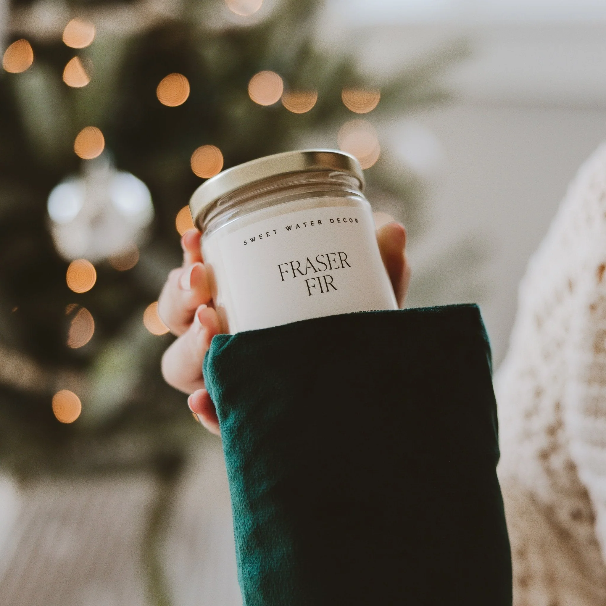 Fraser Fir Soy Candle - Clear Jar - 9 oz - Image 4