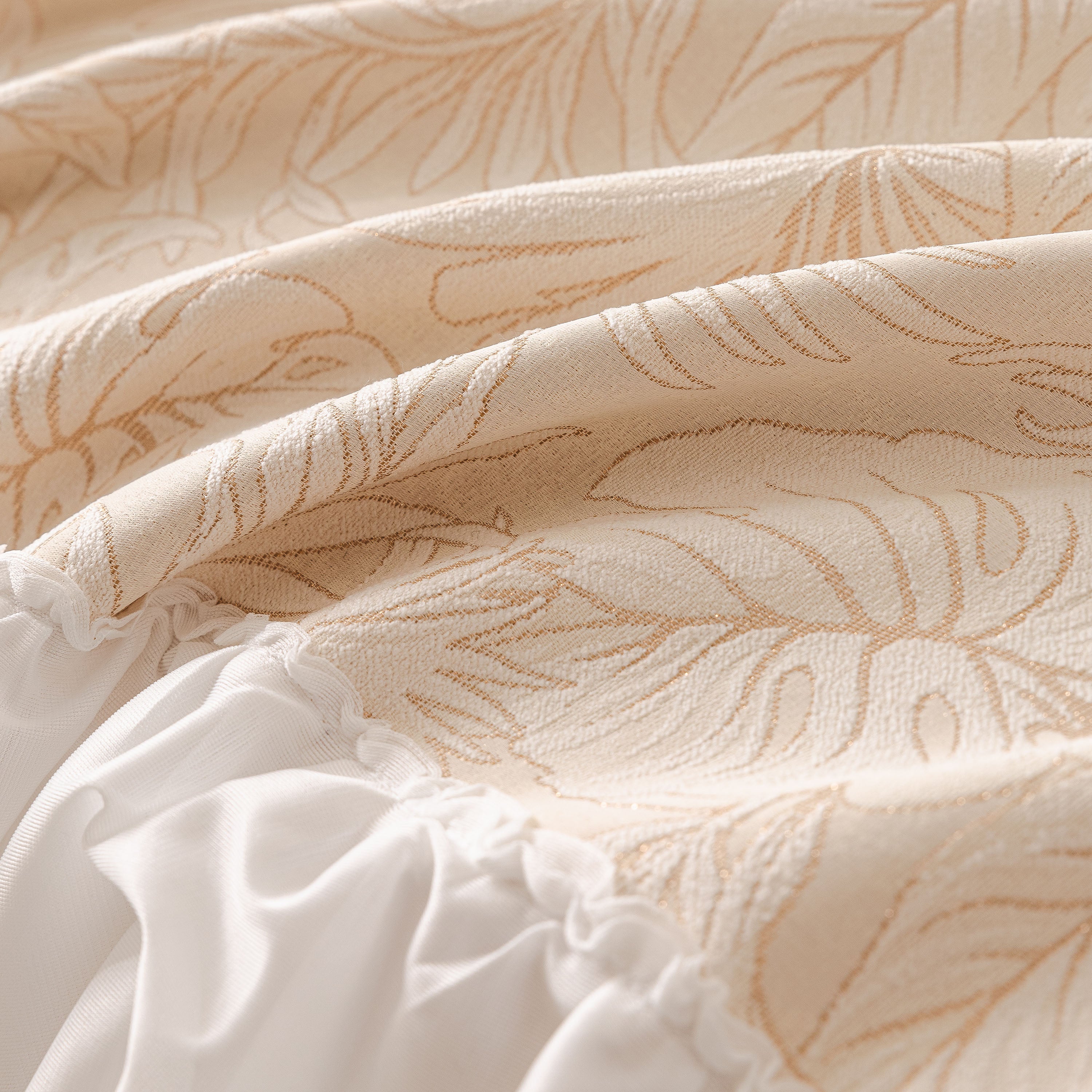 French Chic Style Ruffle Floral Cover Throws for Sofas, Decorative Couch Covers - Image 36