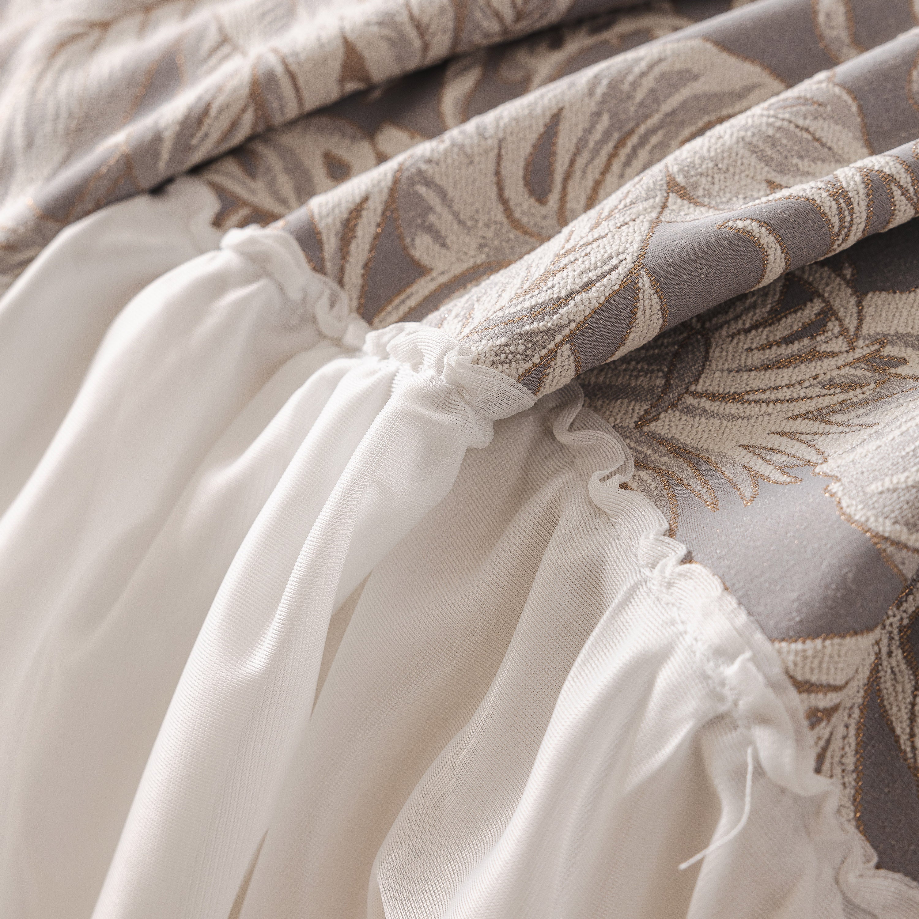 French Chic Style Ruffle Floral Cover Throws for Sofas, Decorative Couch Covers - Image 67