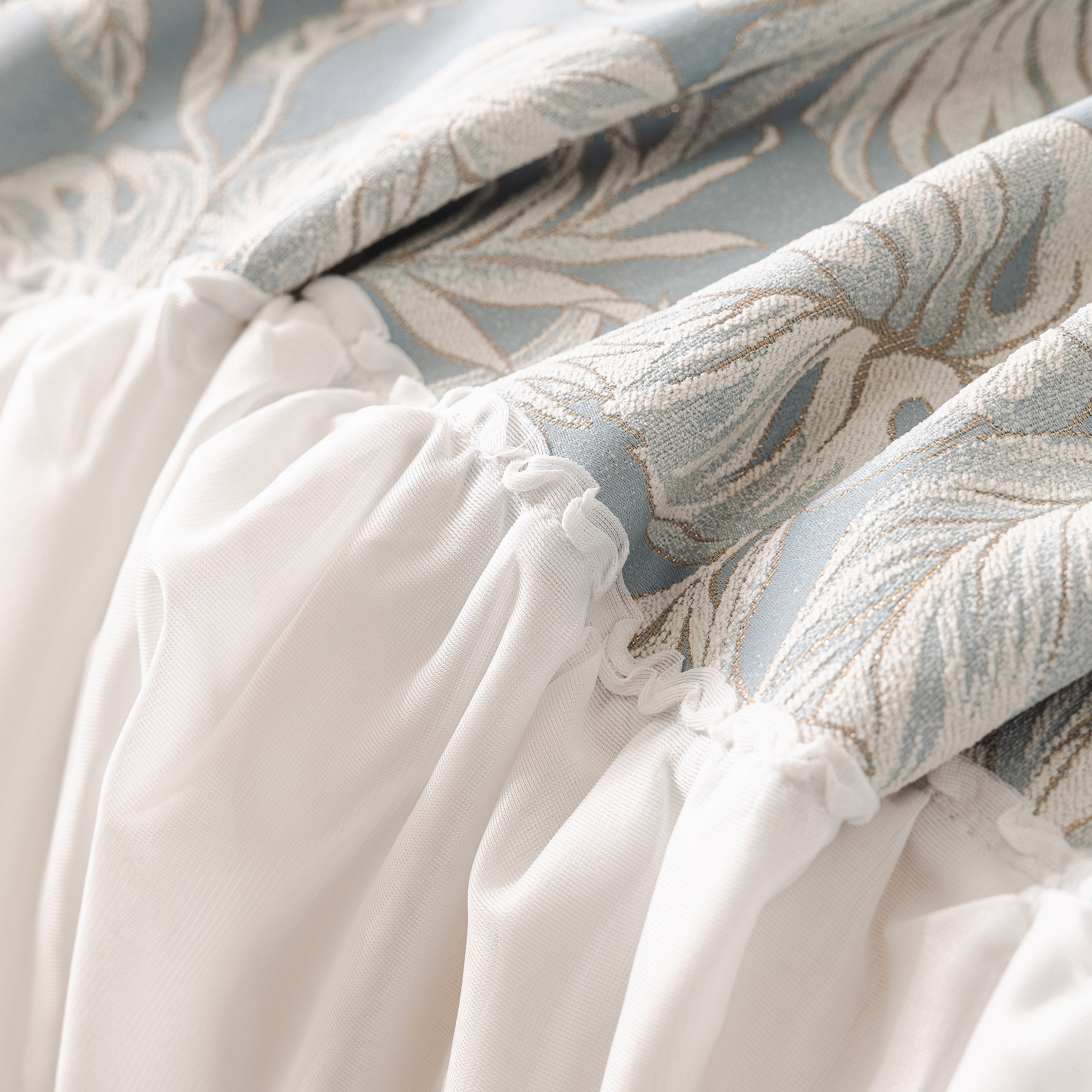 French Chic Style Ruffle Floral Cover Throws for Sofas, Decorative Couch Covers - Image 8