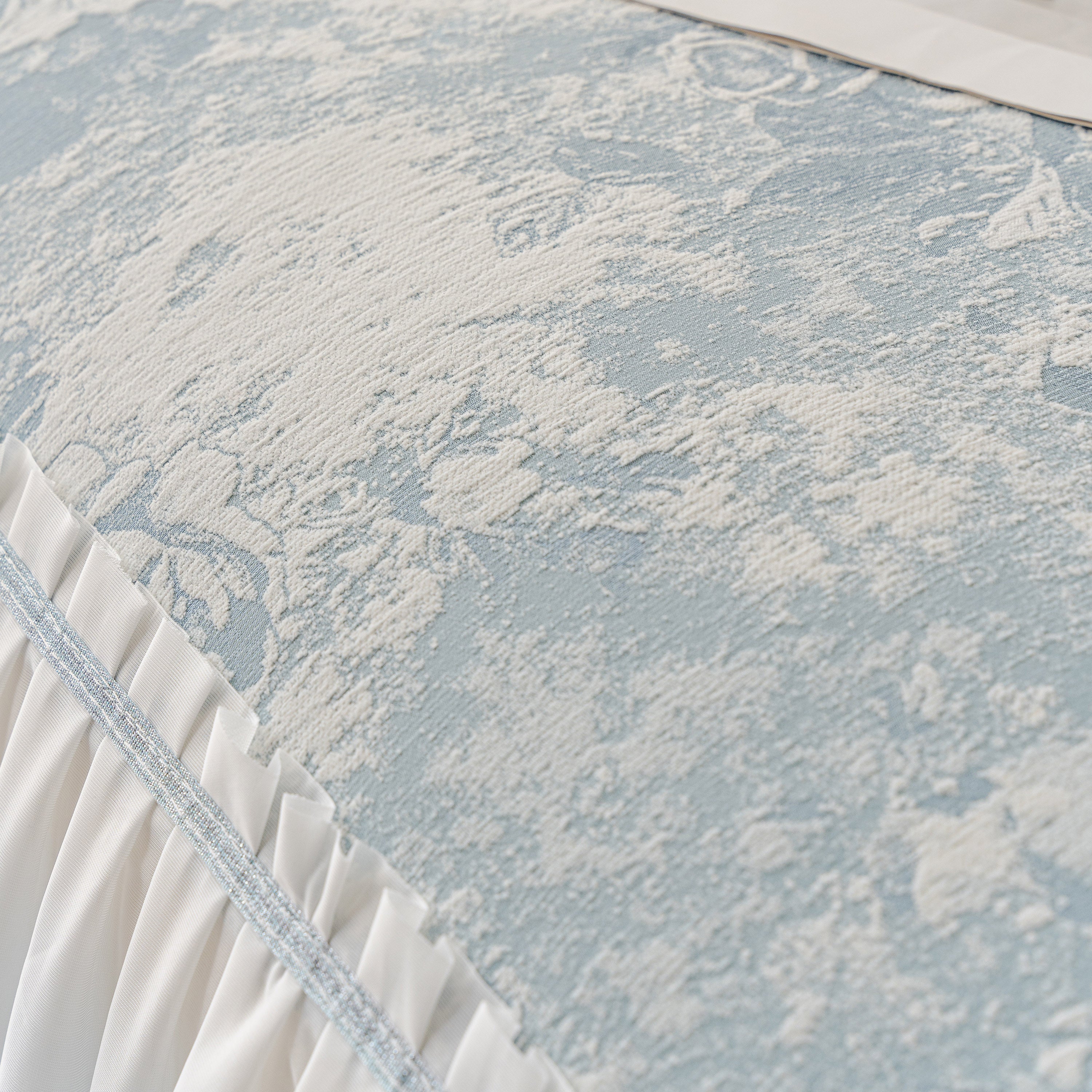 French Chic Style Ruffle Rose Cover Throw for Sofas, Decorative Sectional Covers - Image 13
