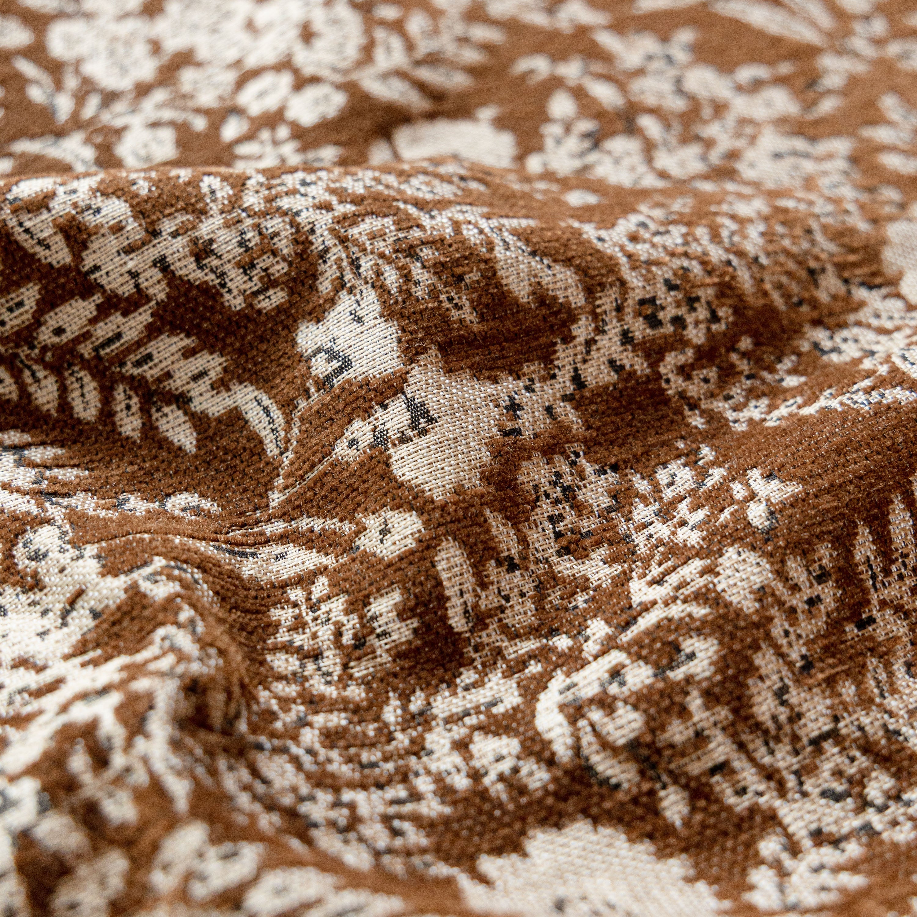 French Country Floral Sofa Cover with Chiffon Ruffle Skirt, Vintage Sofa Throw Cover - Image 18
