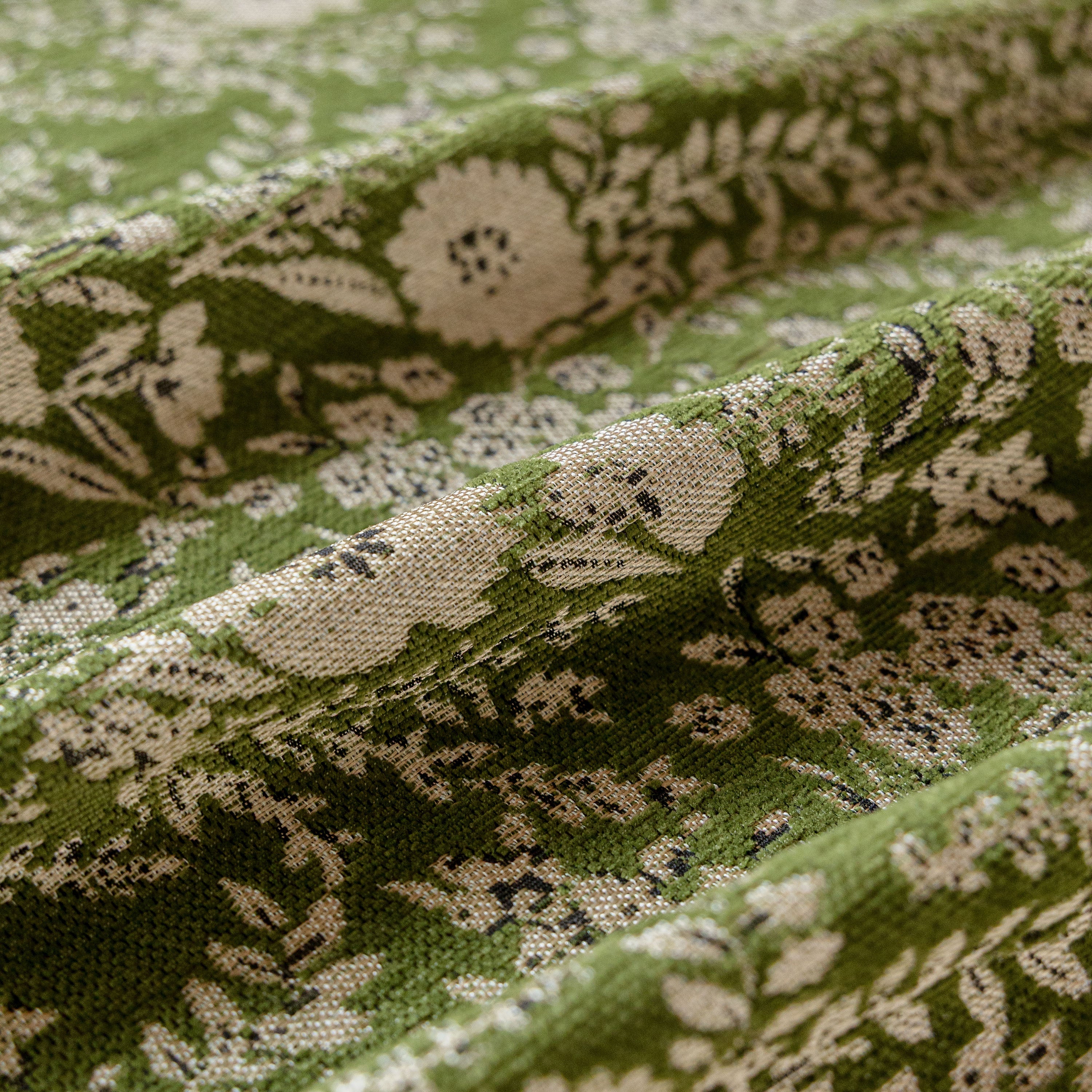 French Country Floral Sofa Cover with Chiffon Ruffle Skirt, Vintage Sofa Throw Cover - Image 59