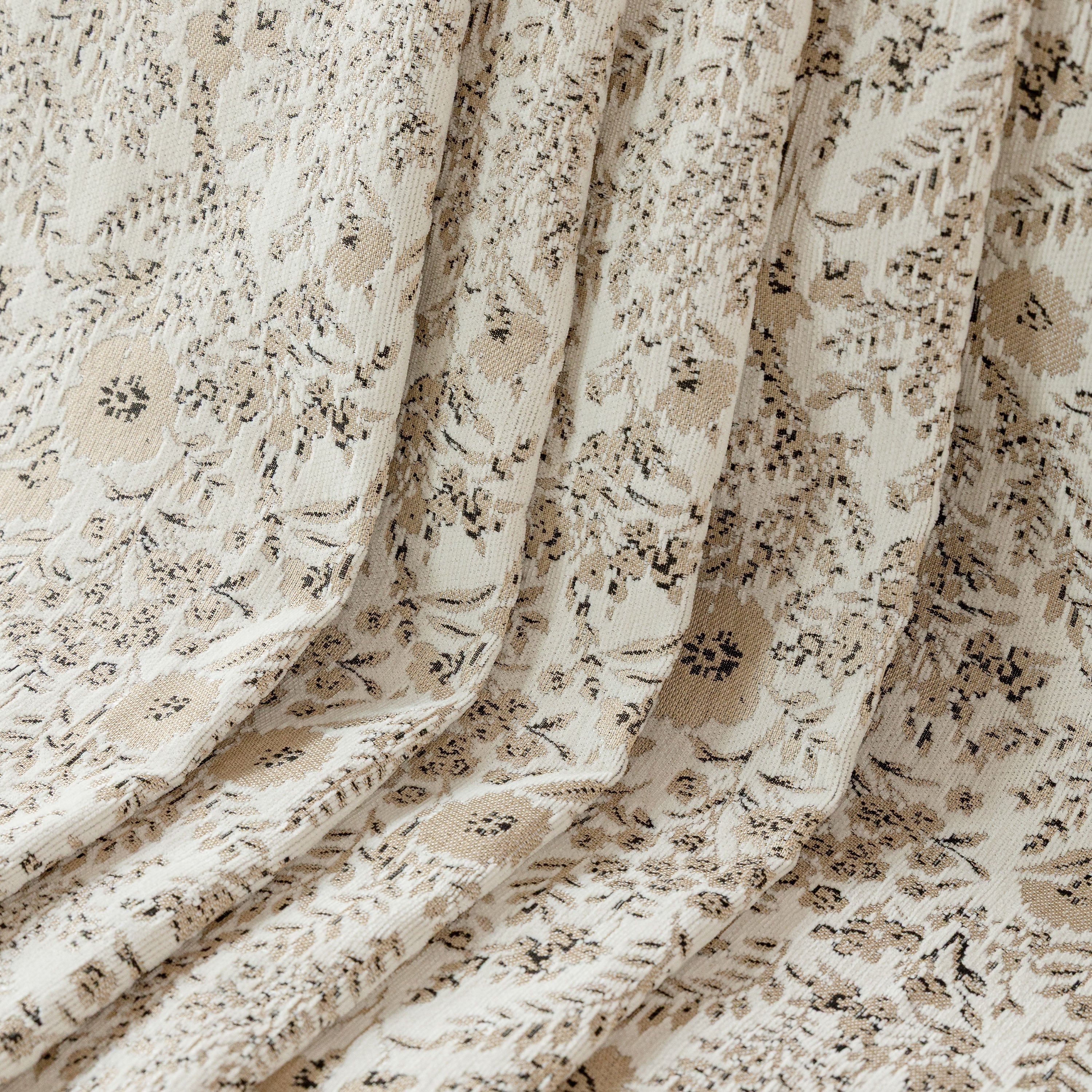 French Country Floral Sofa Cover with Chiffon Ruffle Skirt, Vintage Sofa Throw Cover - Image 82