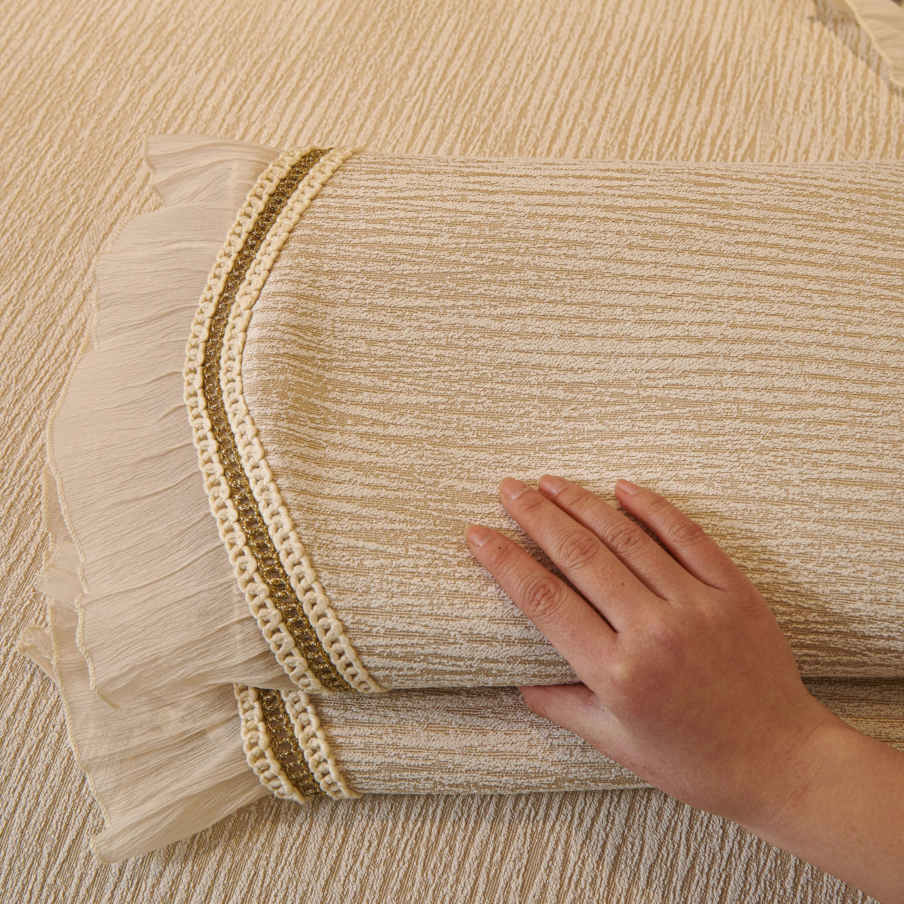 French Vintage Style Couch Cover with Skirt,  Non-Slip Sectional Furniture Covers - Image 43