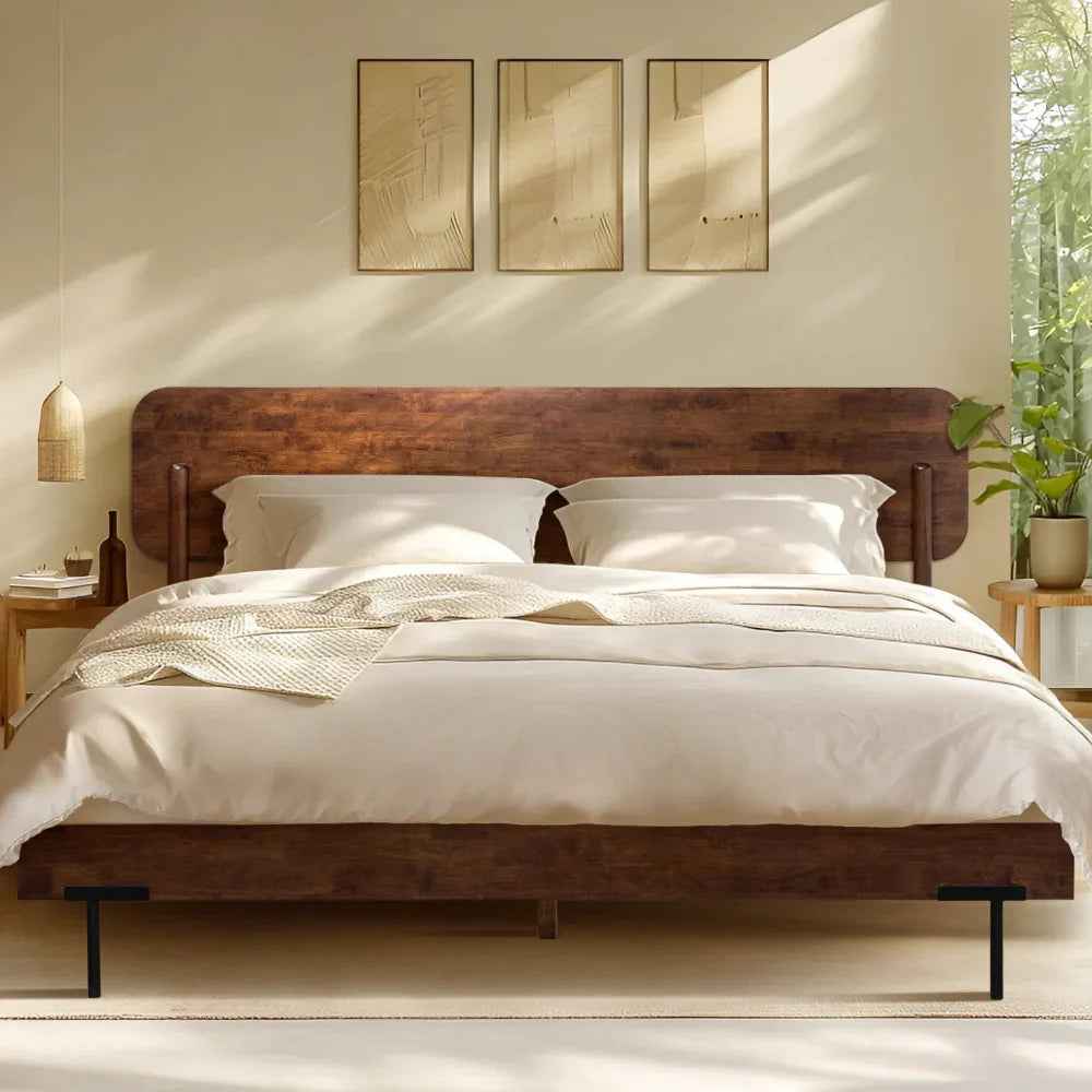 Frida Deluxe Solid Wood Bed Frame - Premium Quality Craftsmanship and Timeless Elegance - Image 11