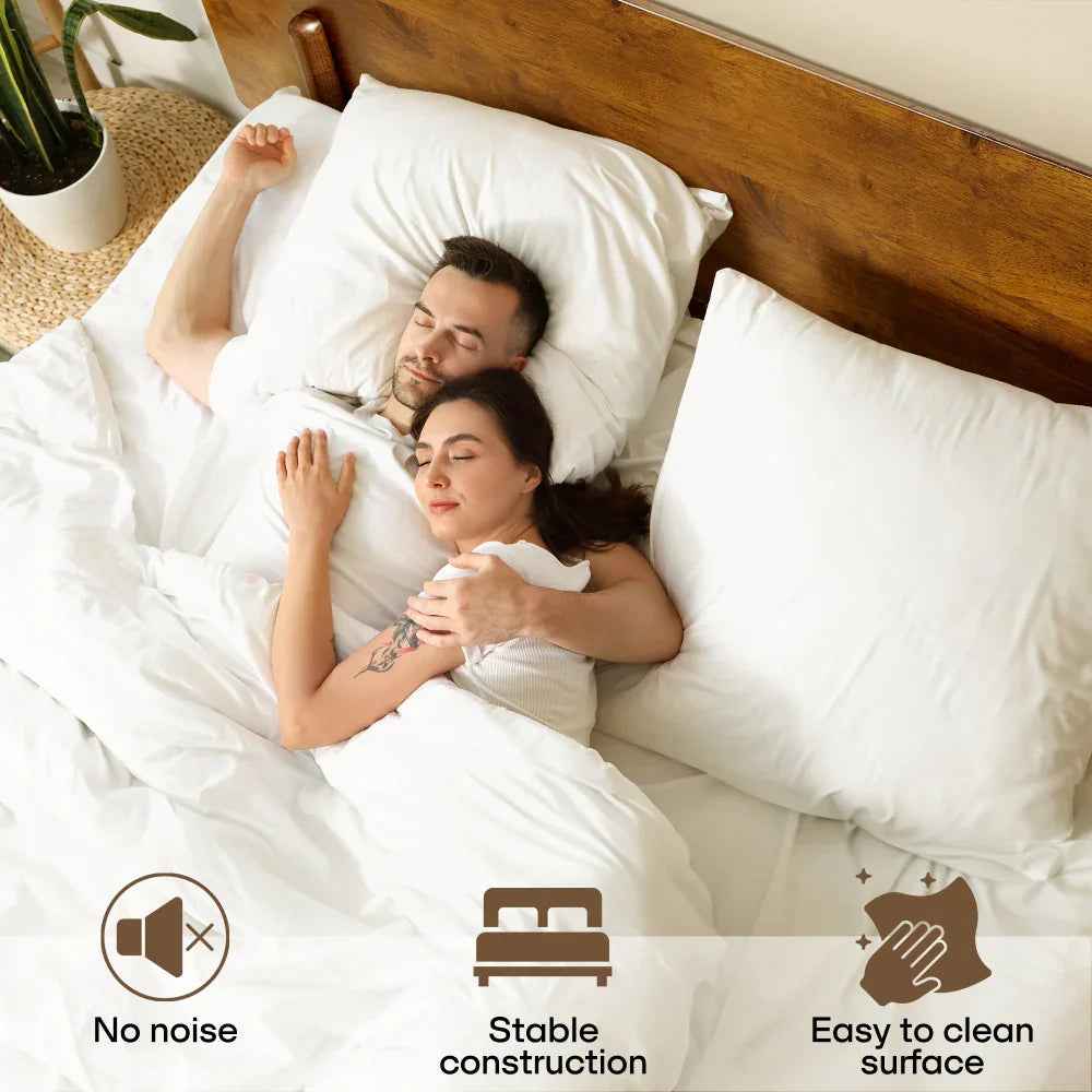 Frida Deluxe Solid Wood Bed Frame - Premium Quality Craftsmanship and Timeless Elegance - Image 7