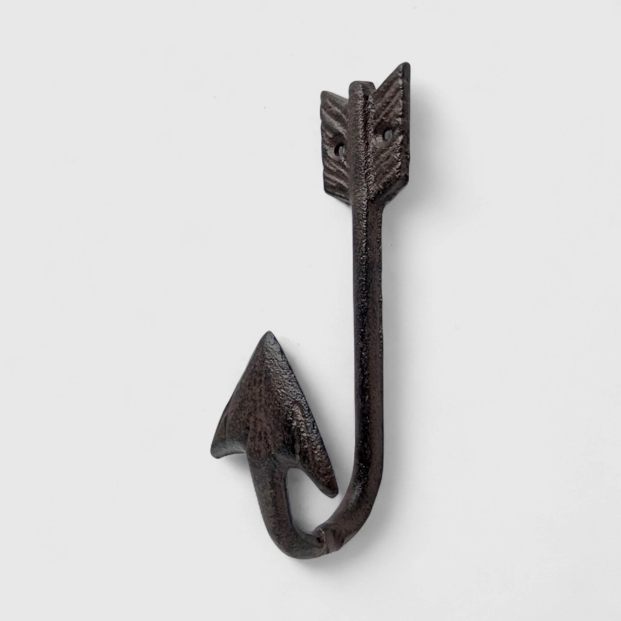 Frontier-Inspired Cast Iron Arrow Head Hook - Rustic Wall Organizer - Image 2