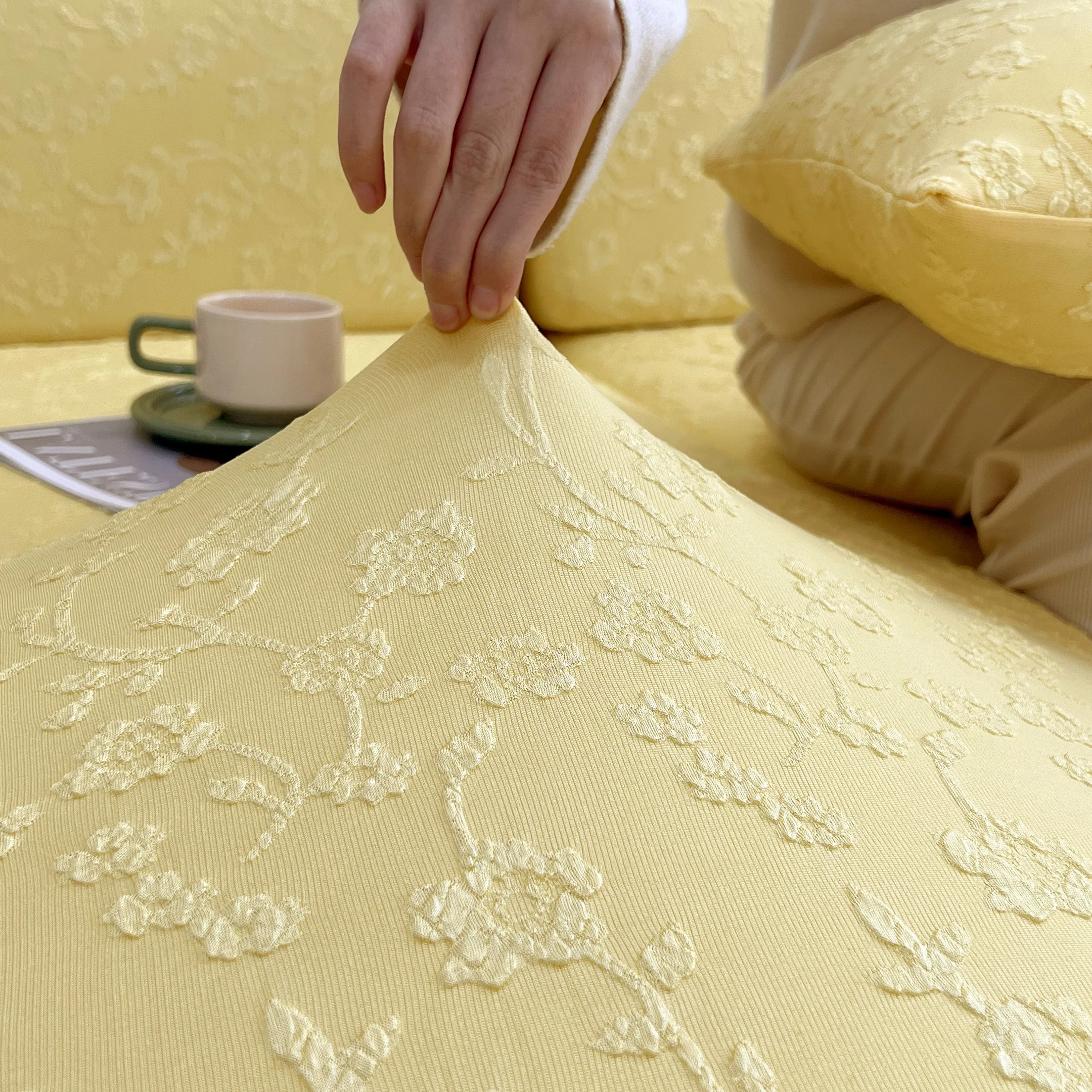 Frost Flower Cooling Silk Fabric Stretch Cushion Cover, Non-Slip Furniture Protector for Kids, Chaise Lounge Cushion Covers - Image 26