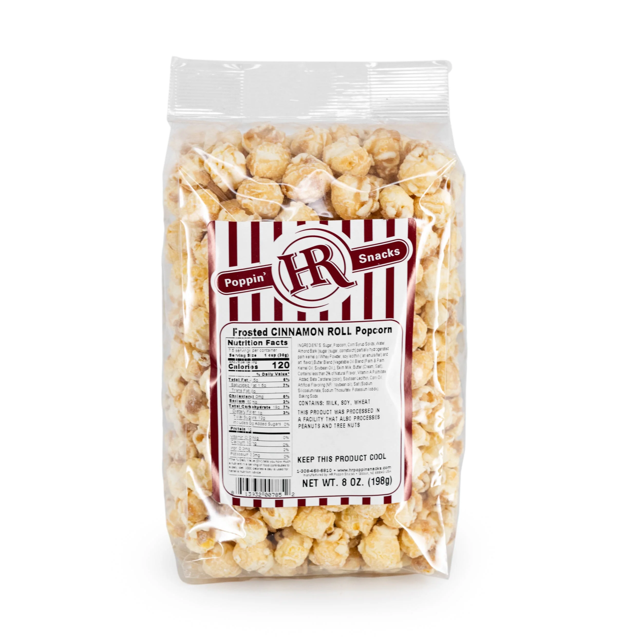Frosted Cinnamon Roll Popcorn | 8 oz | Pack of 2 | HR Poppin' Snacks - Image 2