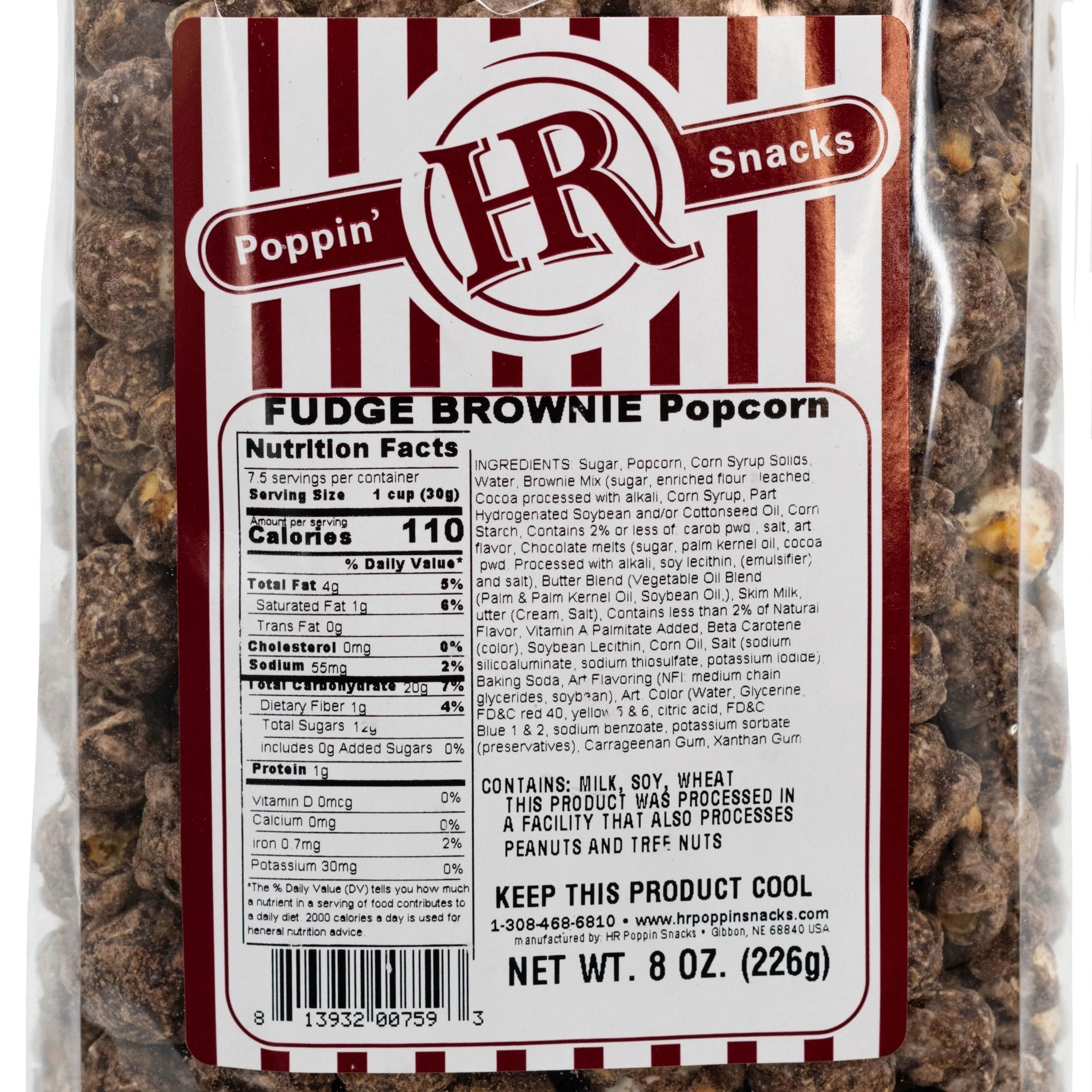 Fudge Brownie Popcorn | Pack of 2 | 8 oz | HR Poppin' Snacks - Image 5